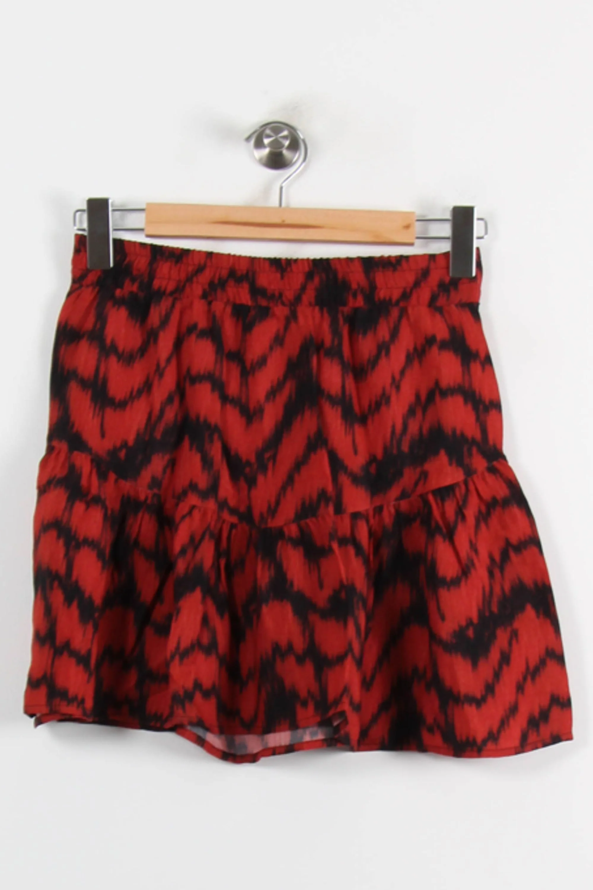 Jupe Courte Rouge et Noire - Taille XS/34 - Image 4