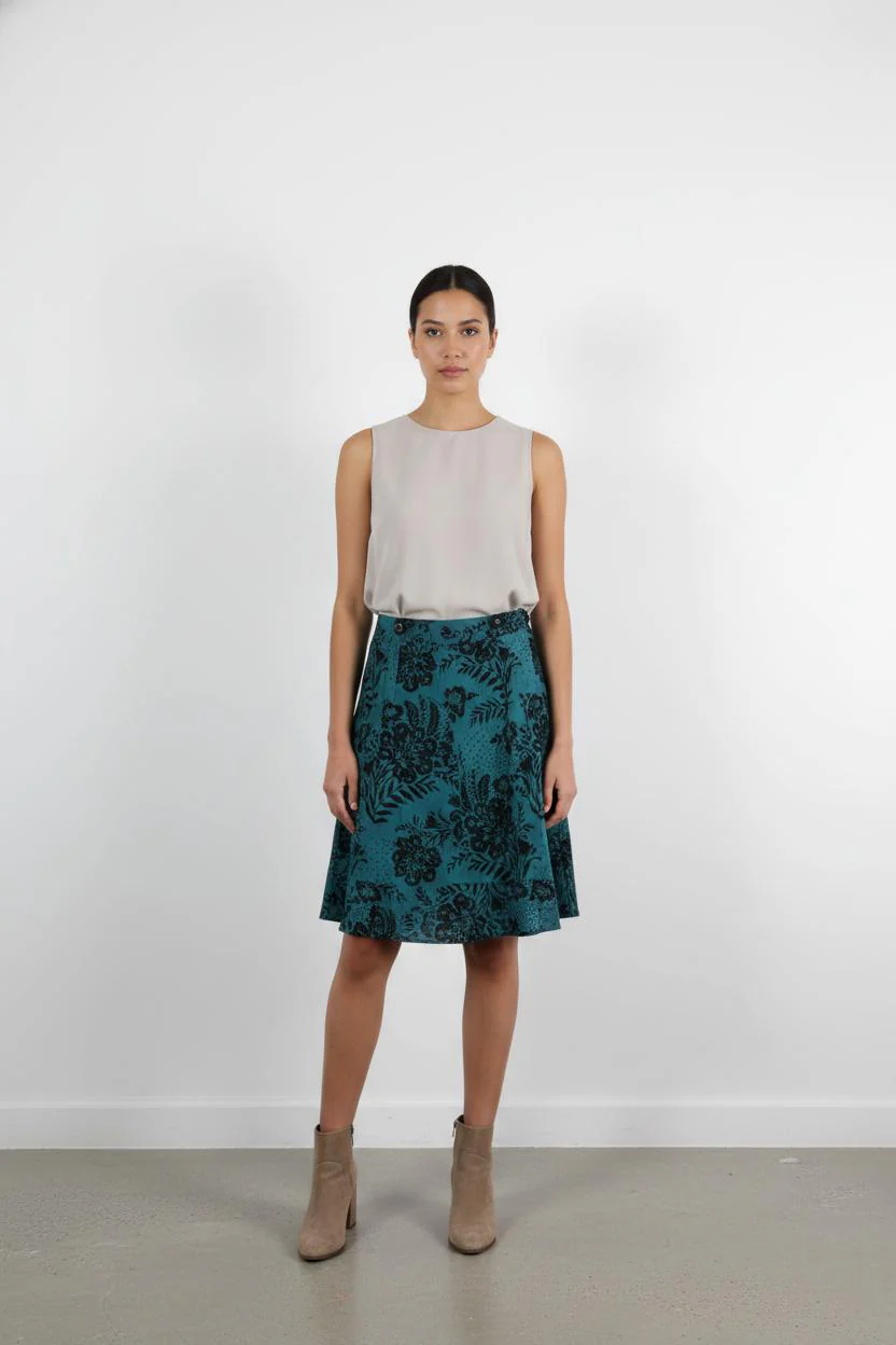 Jupe Courte Verte et Noire - Taille L/40