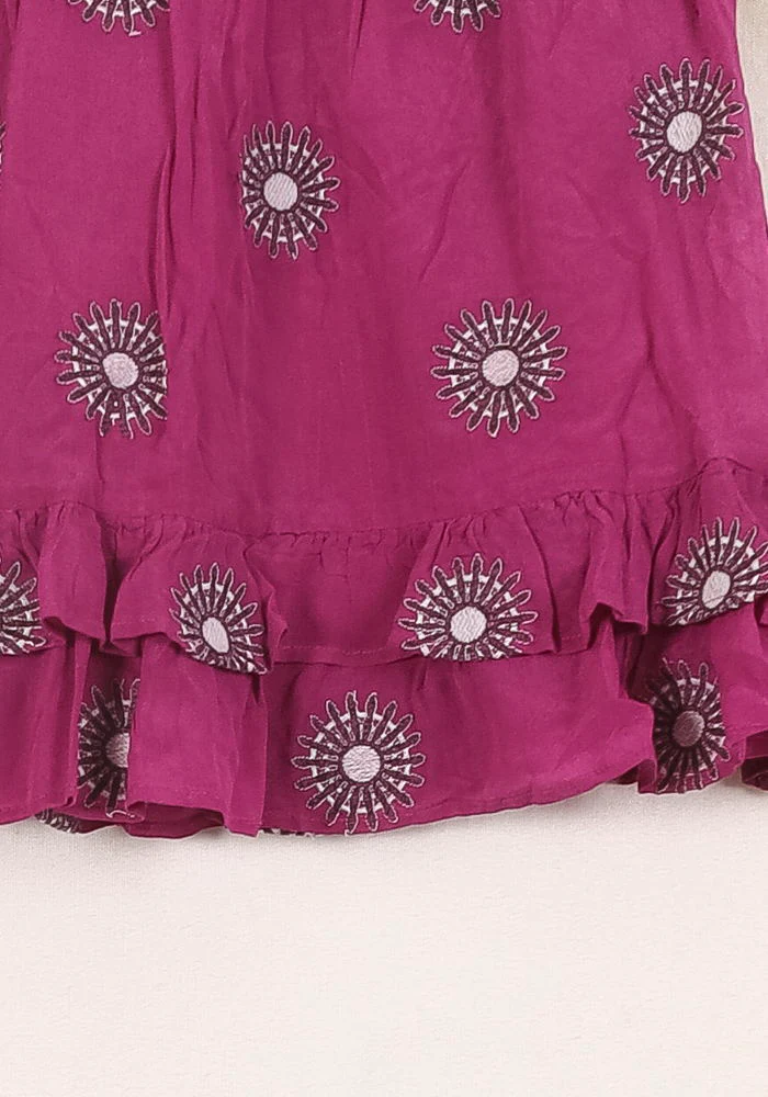 Jupe Courte Violette - Taille S/36 - Image 3