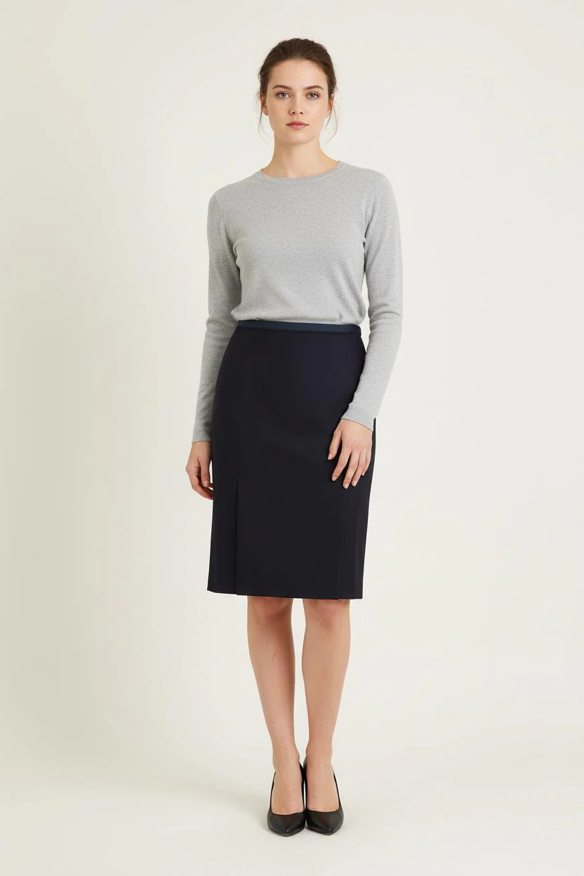 Jupe Crayon Bleue - Taille S/36