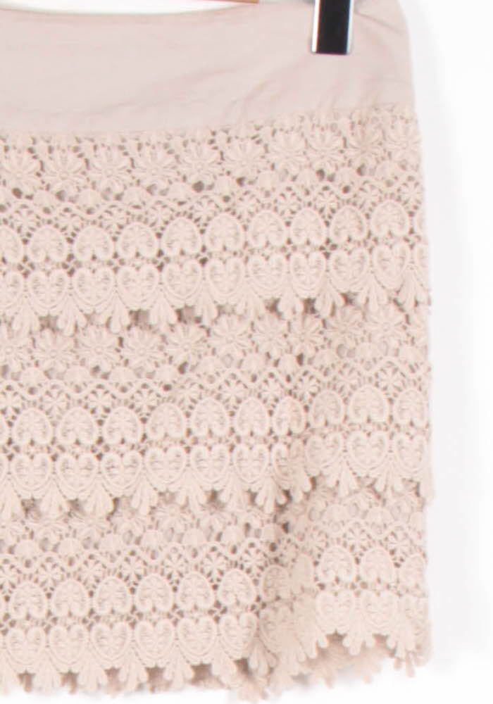 Jupe Dentelle Beige - Taille S/36 - Image 3