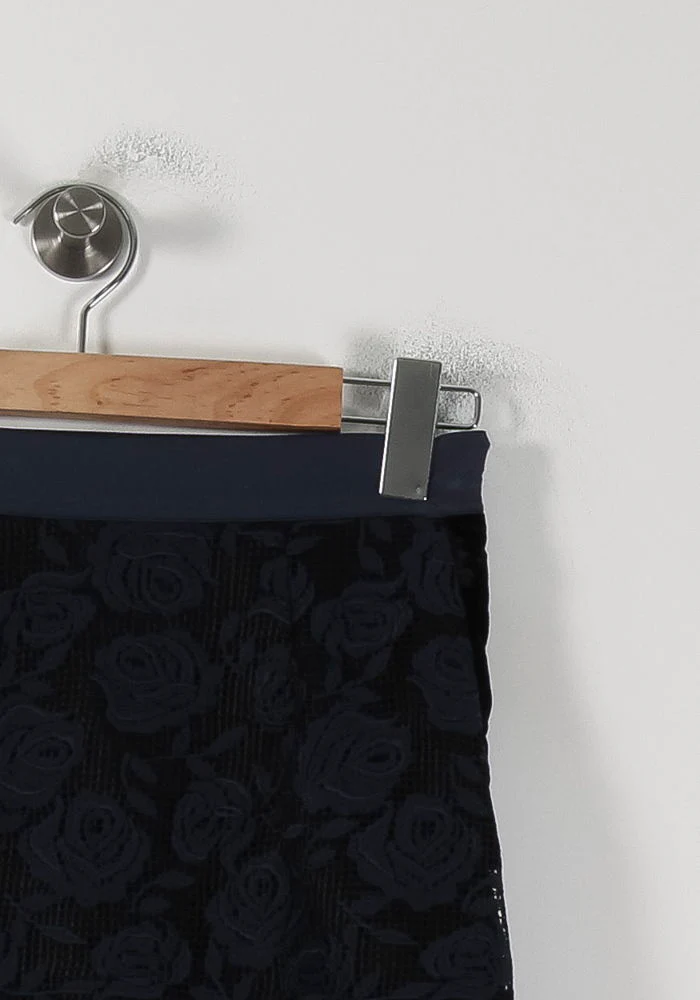 Jupe Dentelle Bleue - Taille S/36 - Image 3