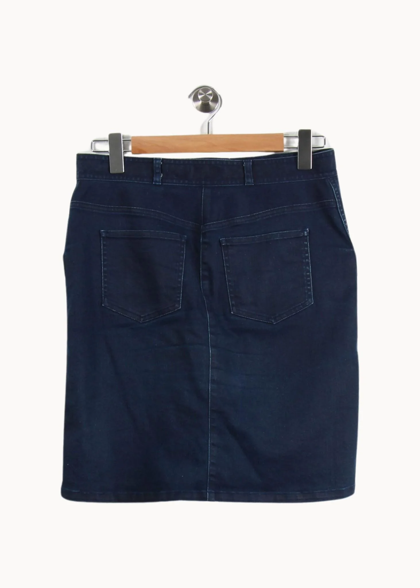 Jupe Droite Bleue - Taille M/38 - Image 4