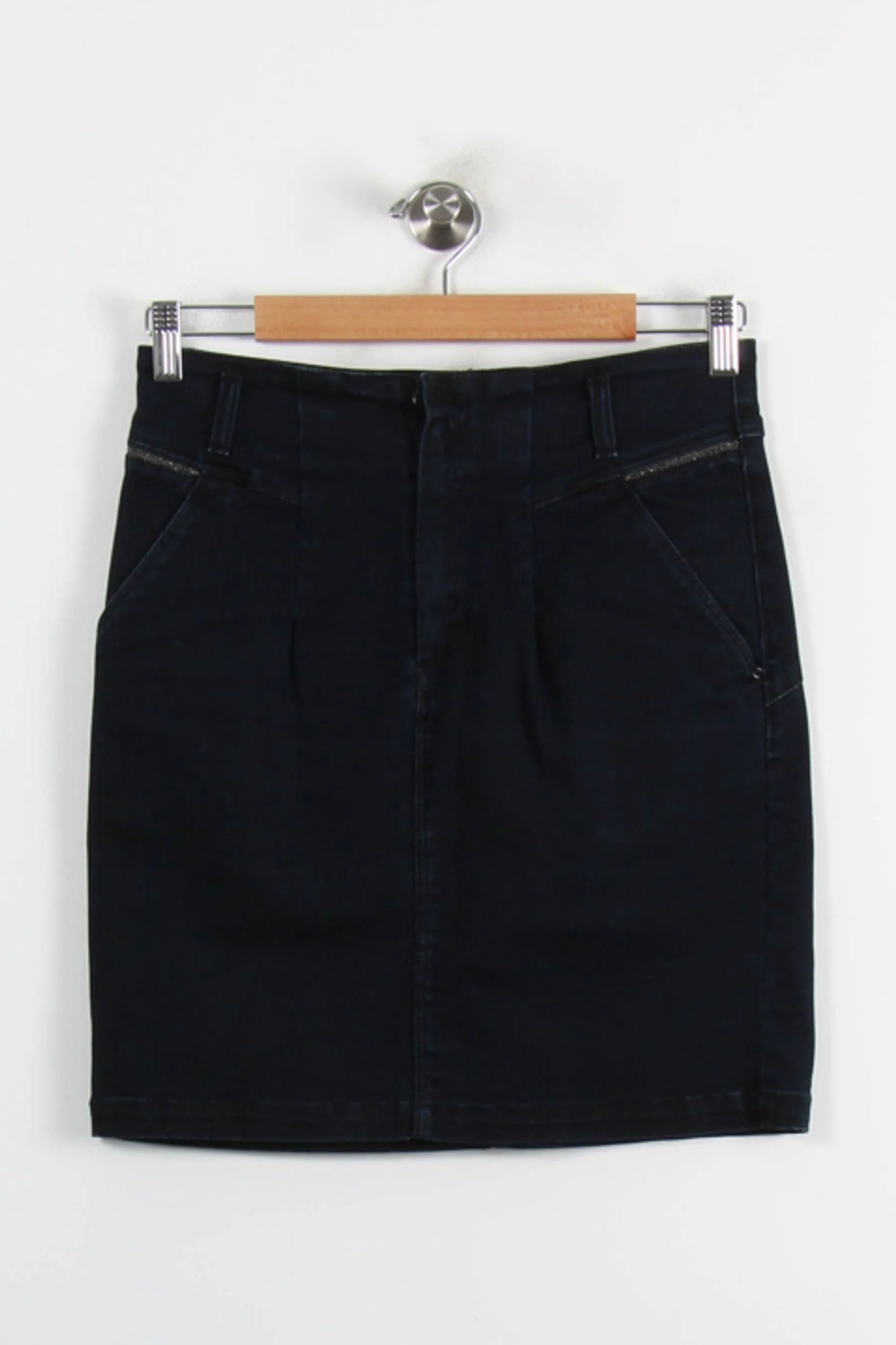 Jupe Droite Bleue - Taille S/36 - Image 2