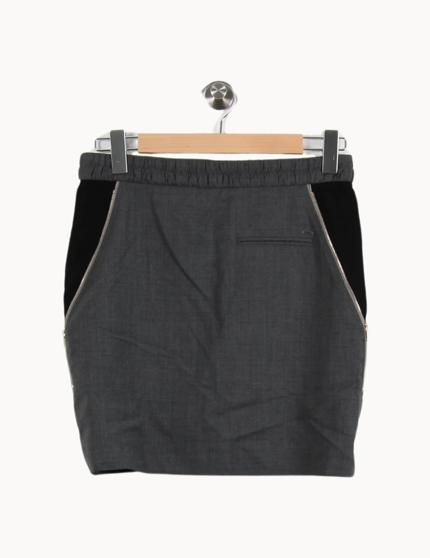 Jupe Droite Grise et Noire - Taille S/36 - Image 2