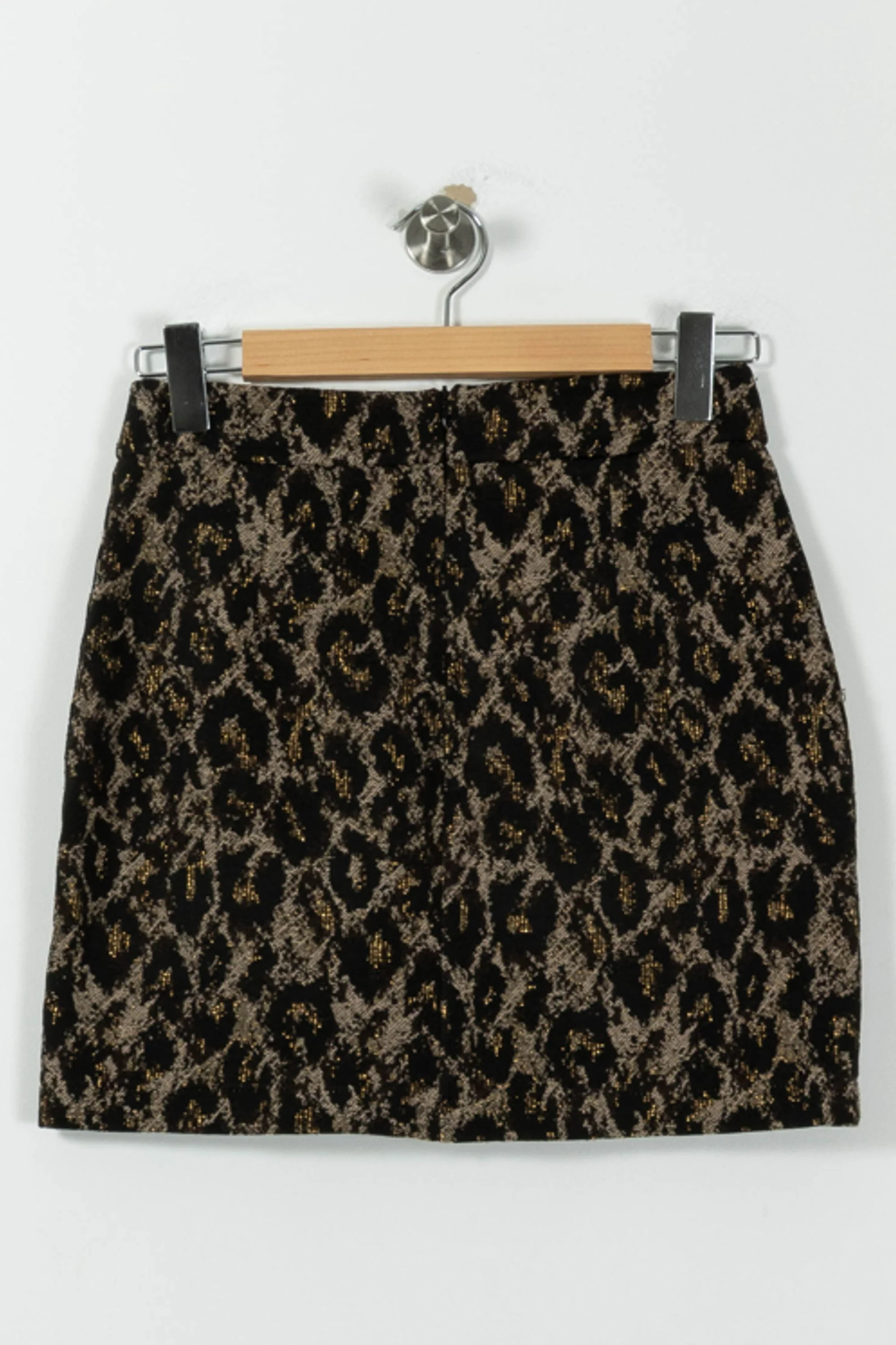 Jupe Droite Noire et Dorée - Taille XS/34 - Image 4