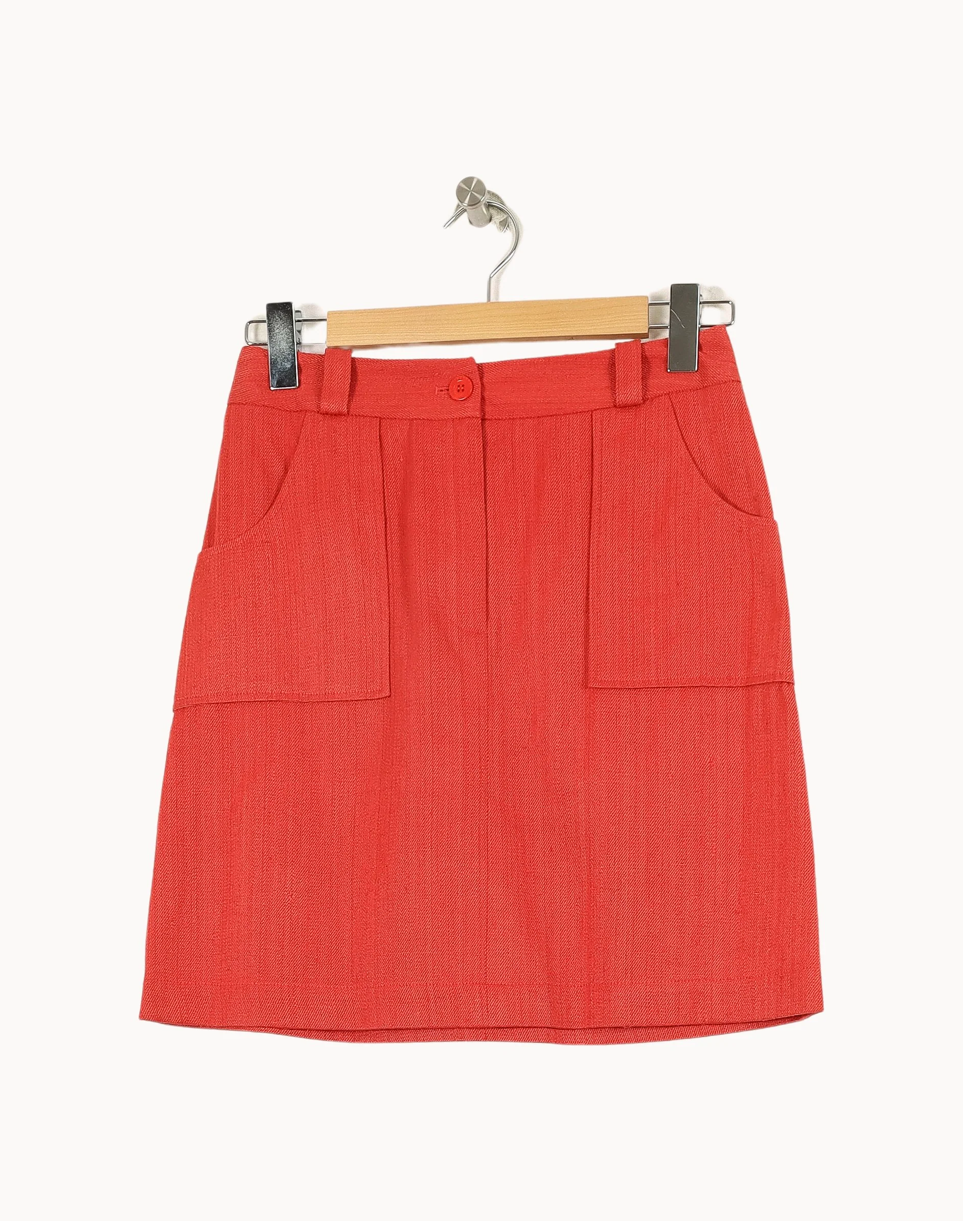 Jupe Droite Rouge - Taille S/36 - Image 2