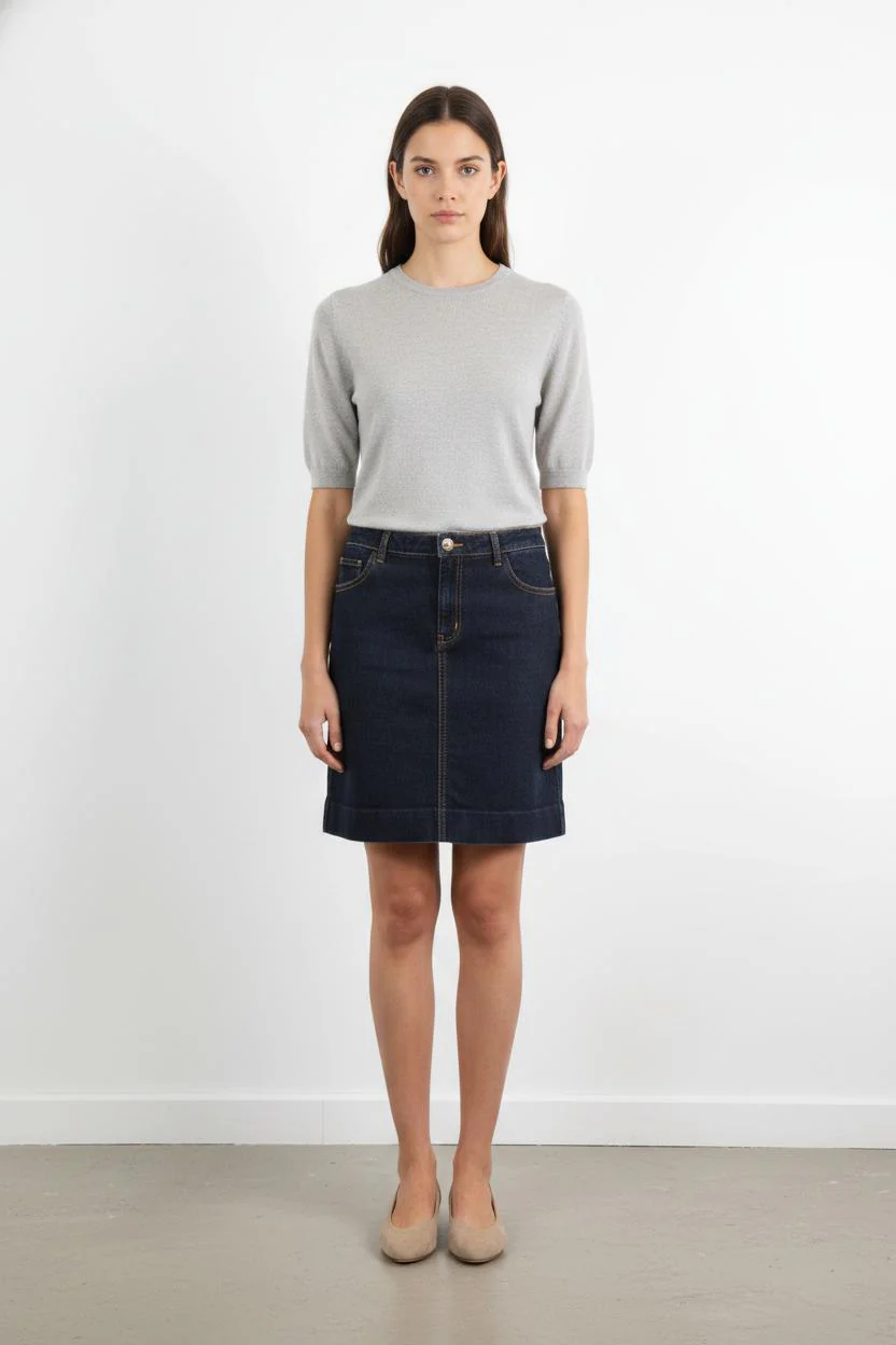 Jupe En Jean Bleue - Taille S/36
