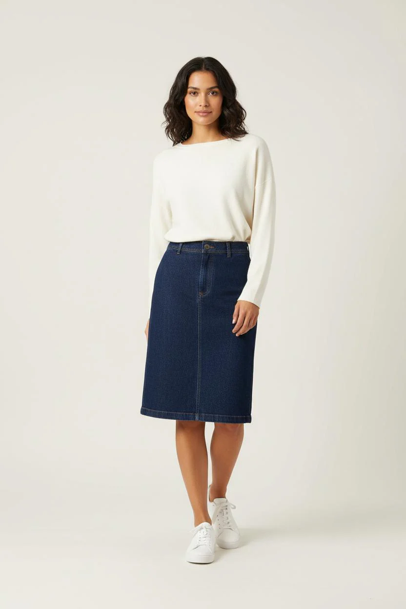 Jupe En Jean Bleue - Taille XS/34