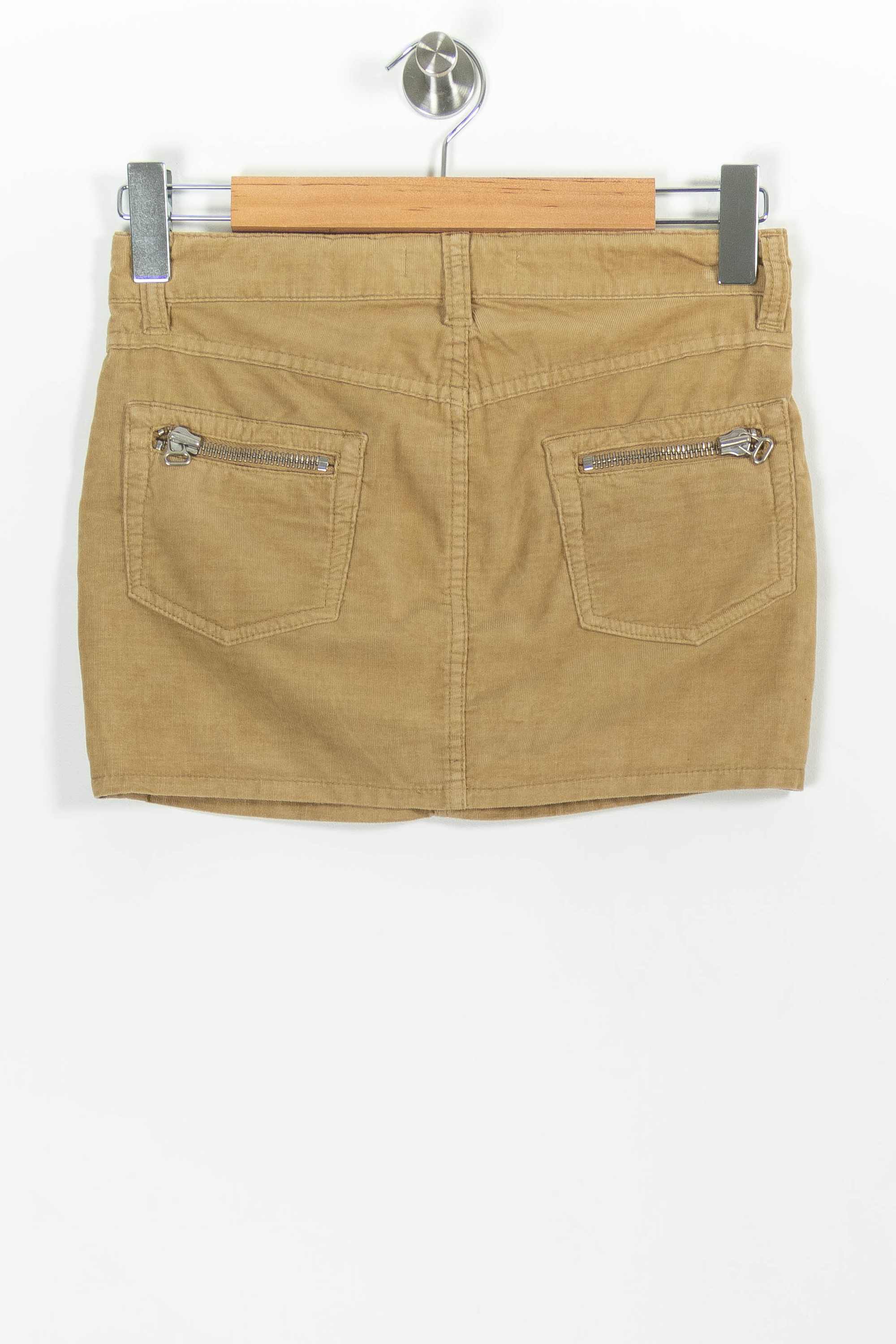 Jupe en Velours Beige - Taille S/36 - Image 4