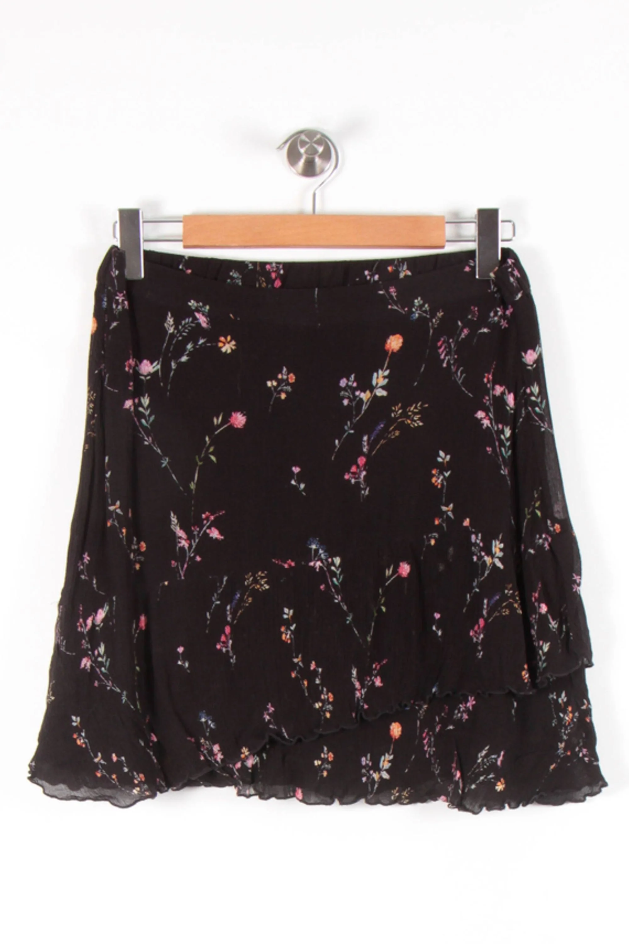 Jupe Fleurie Noire - Taille M/38 - Image 2