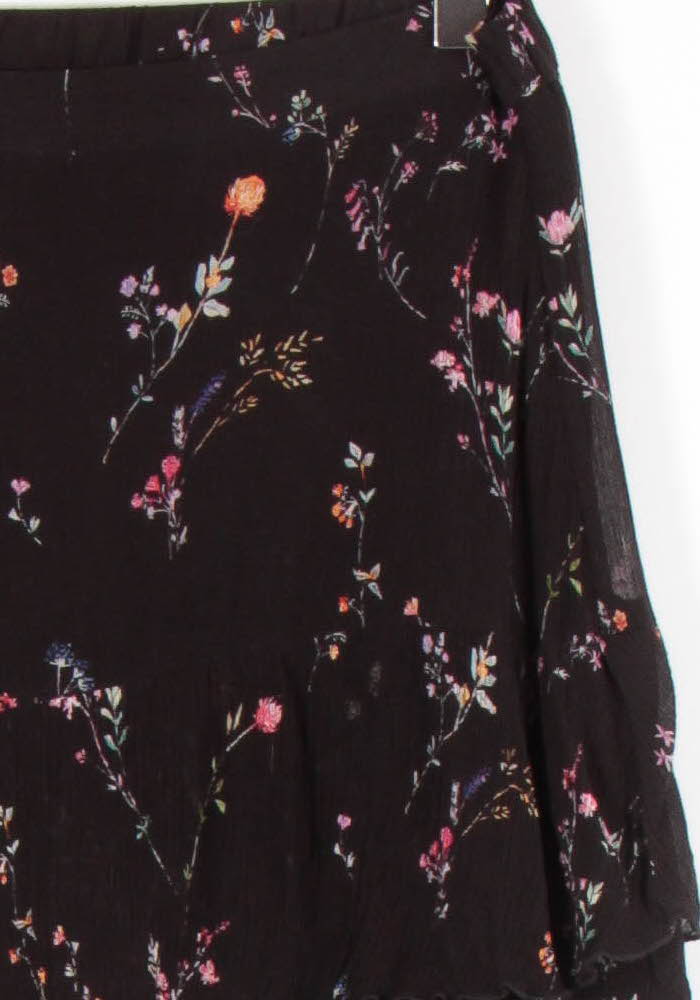 Jupe Fleurie Noire - Taille M/38 - Image 3