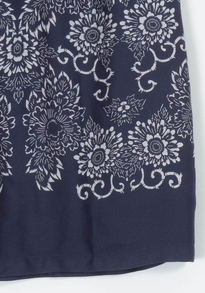 Jupe Imprimée Bleu et Blanc - Taille M/38 - Image 3