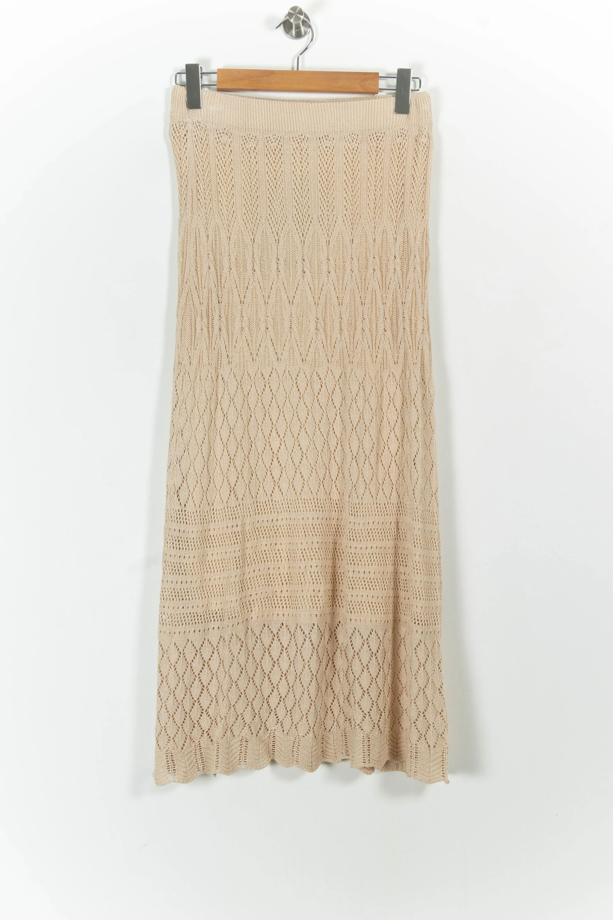 Jupe Longue Beige - Taille L/40 - Image 2