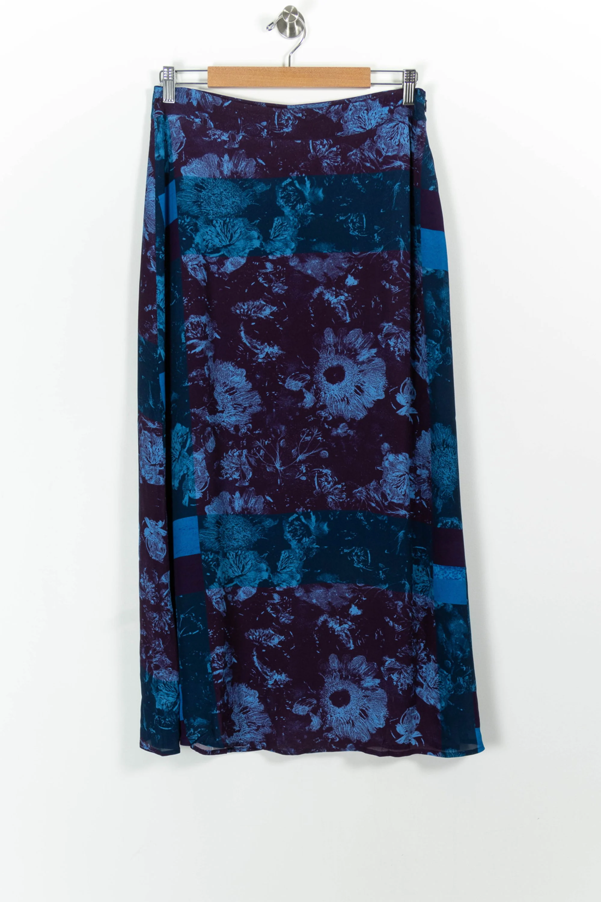 Jupe Longue Bordeaux et Bleue - Taille L/40 - Image 2