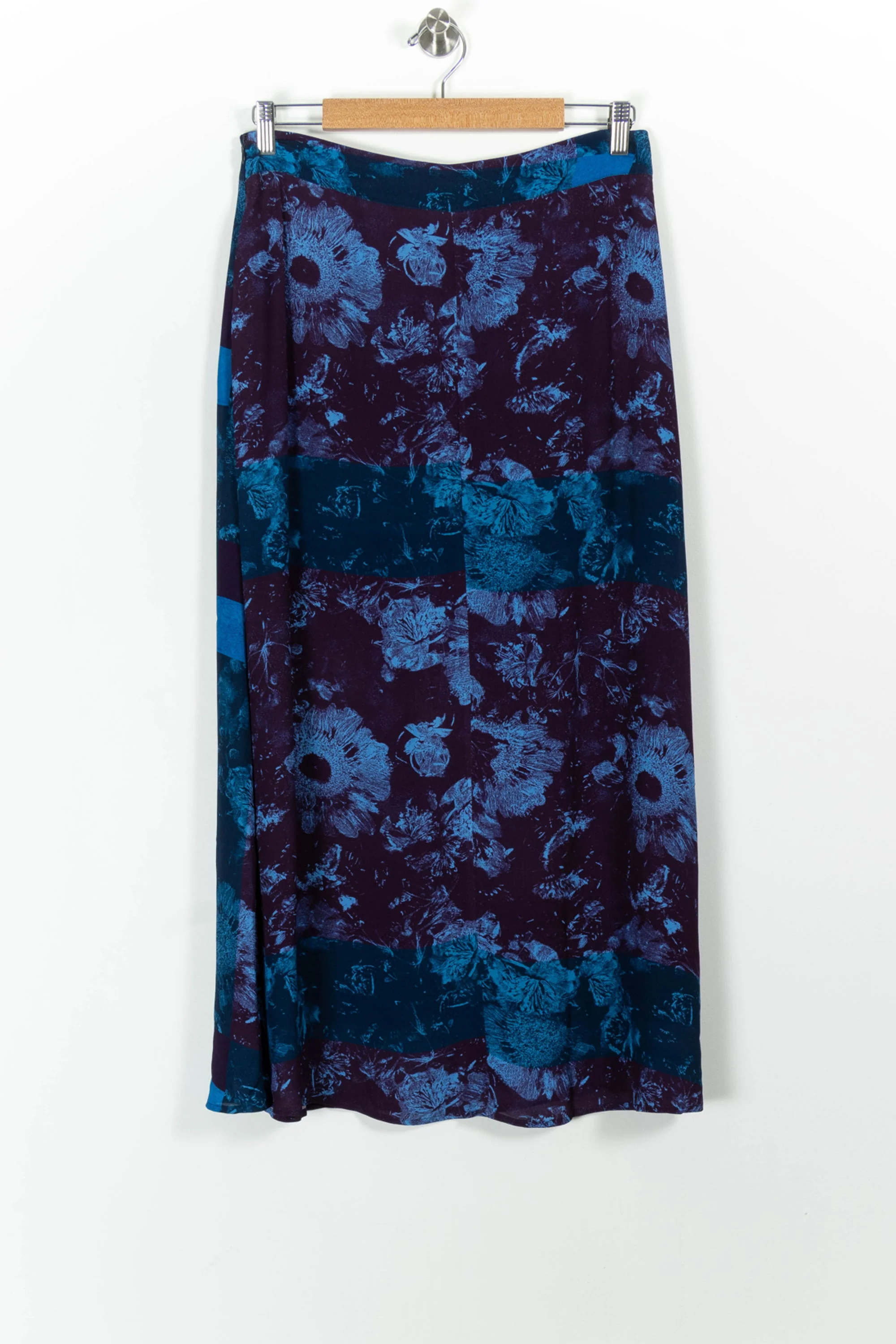 Jupe Longue Bordeaux et Bleue - Taille L/40 - Image 4