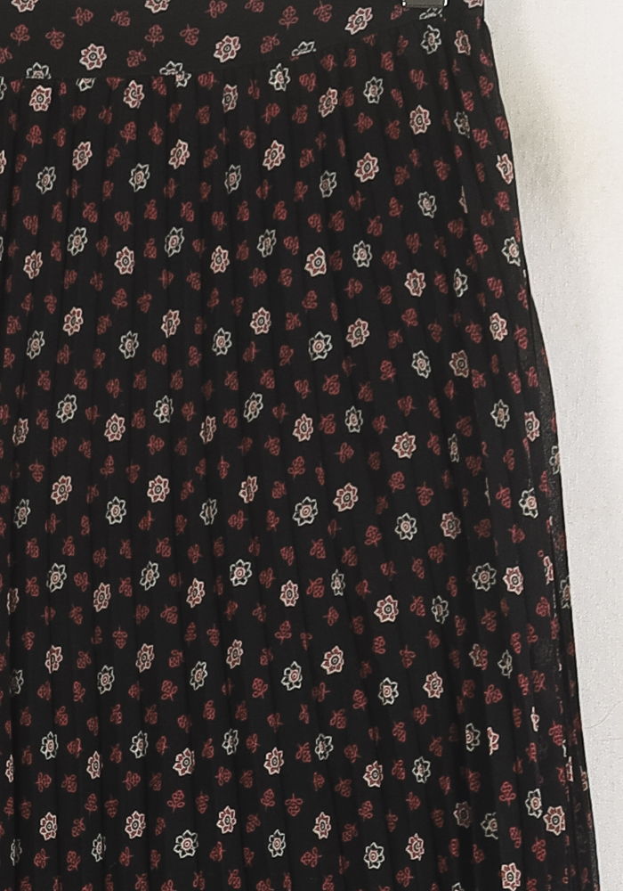 Jupe Longue Noire et Rouge - Taille L/40 - Image 3