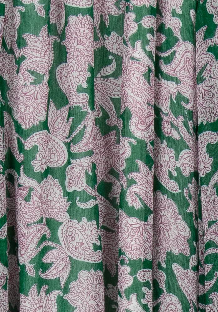 Jupe Longue Verte et Violette - Taille XS/34 - Image 3