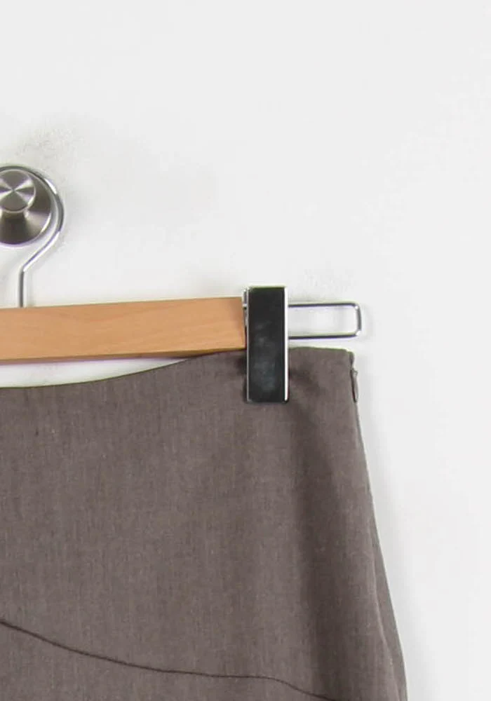 Jupe Mi Longue Marron - Taille L/40 - Image 3