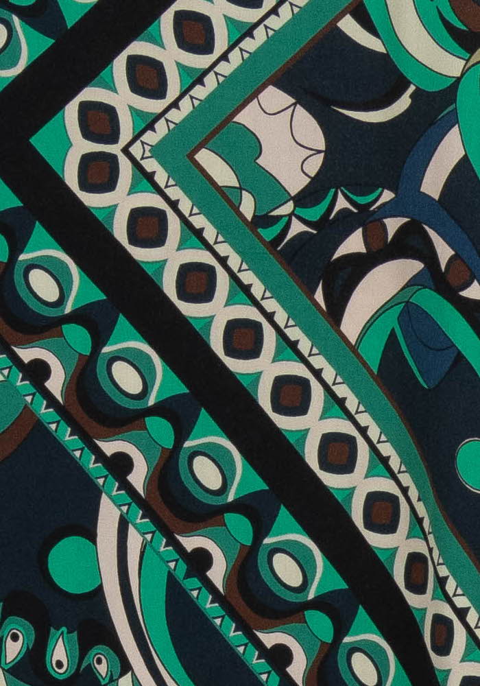 Jupe Mi-longue Verte et Bleue - Taille XL/42 - Image 3