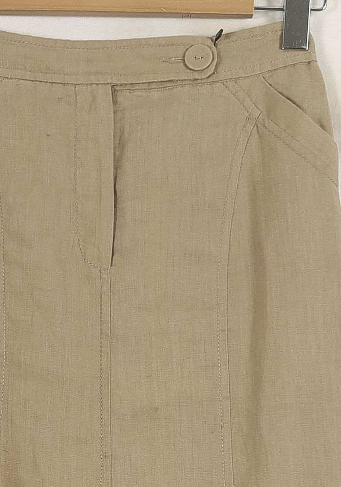 Jupe Midi Beige - Taille M/38 - Image 3