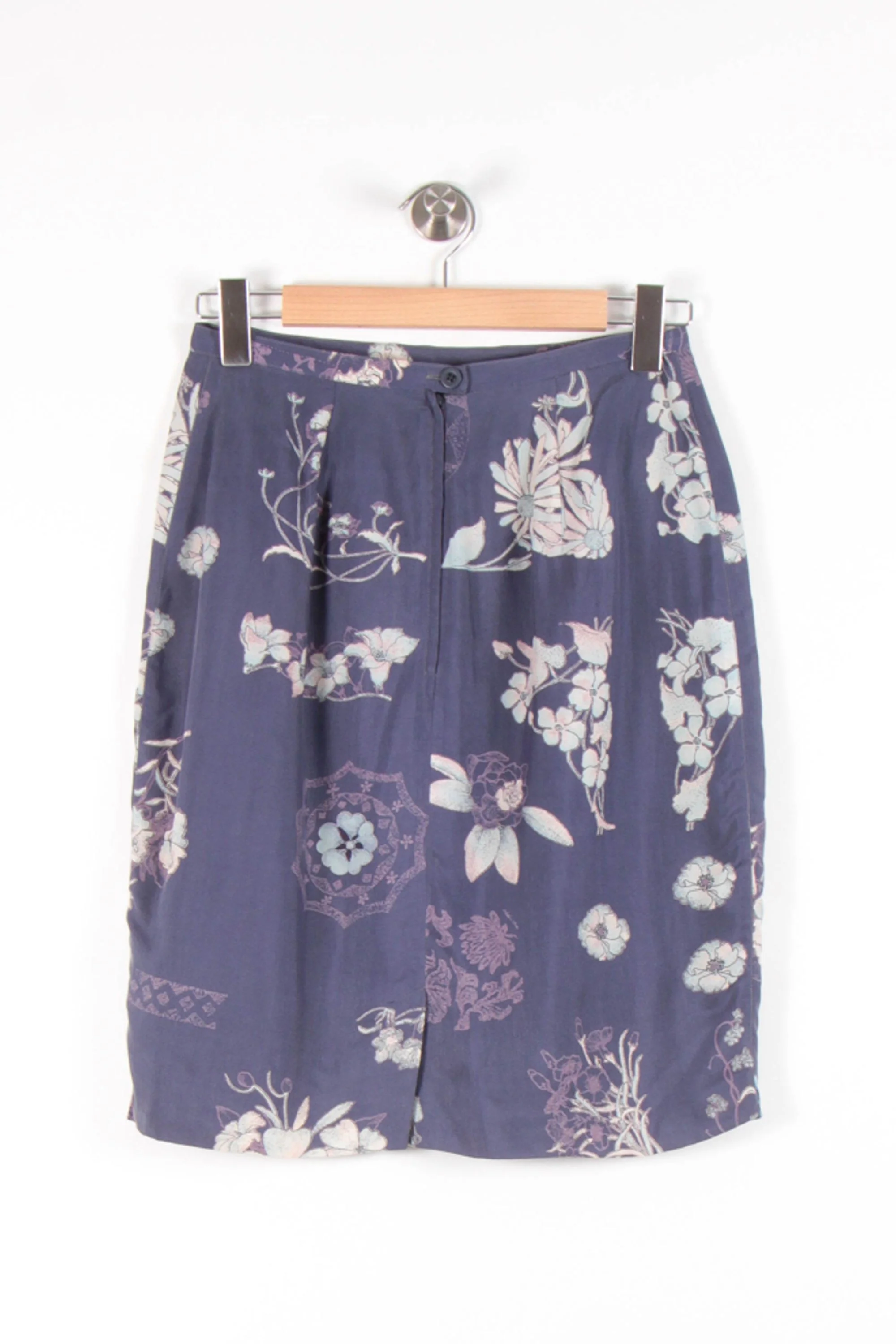 Jupe Midi Bleue et Blanche - Taille XL/42 - Image 2