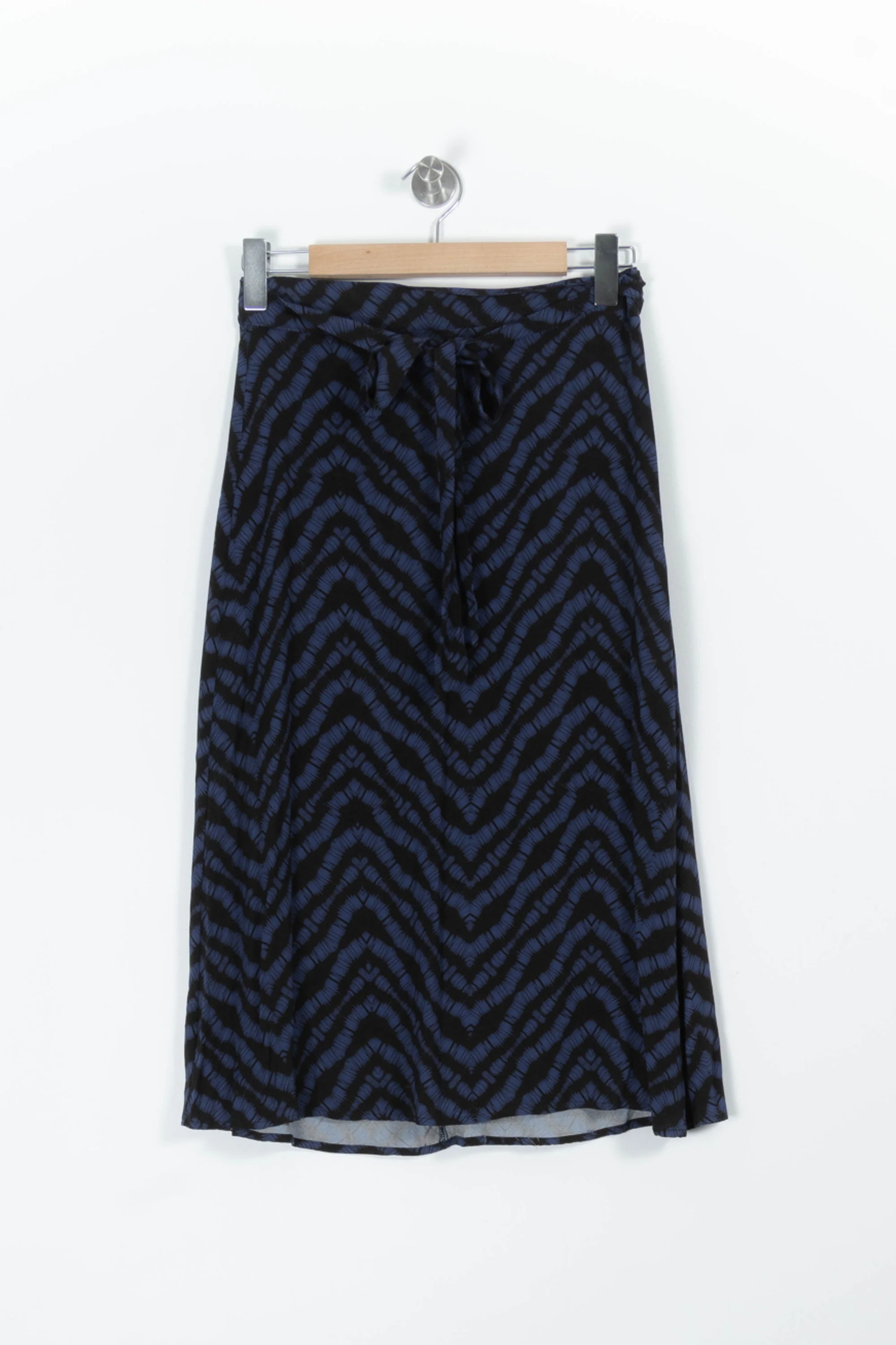 Jupe Midi Bleue et Noire - Taille L/40 - Image 2
