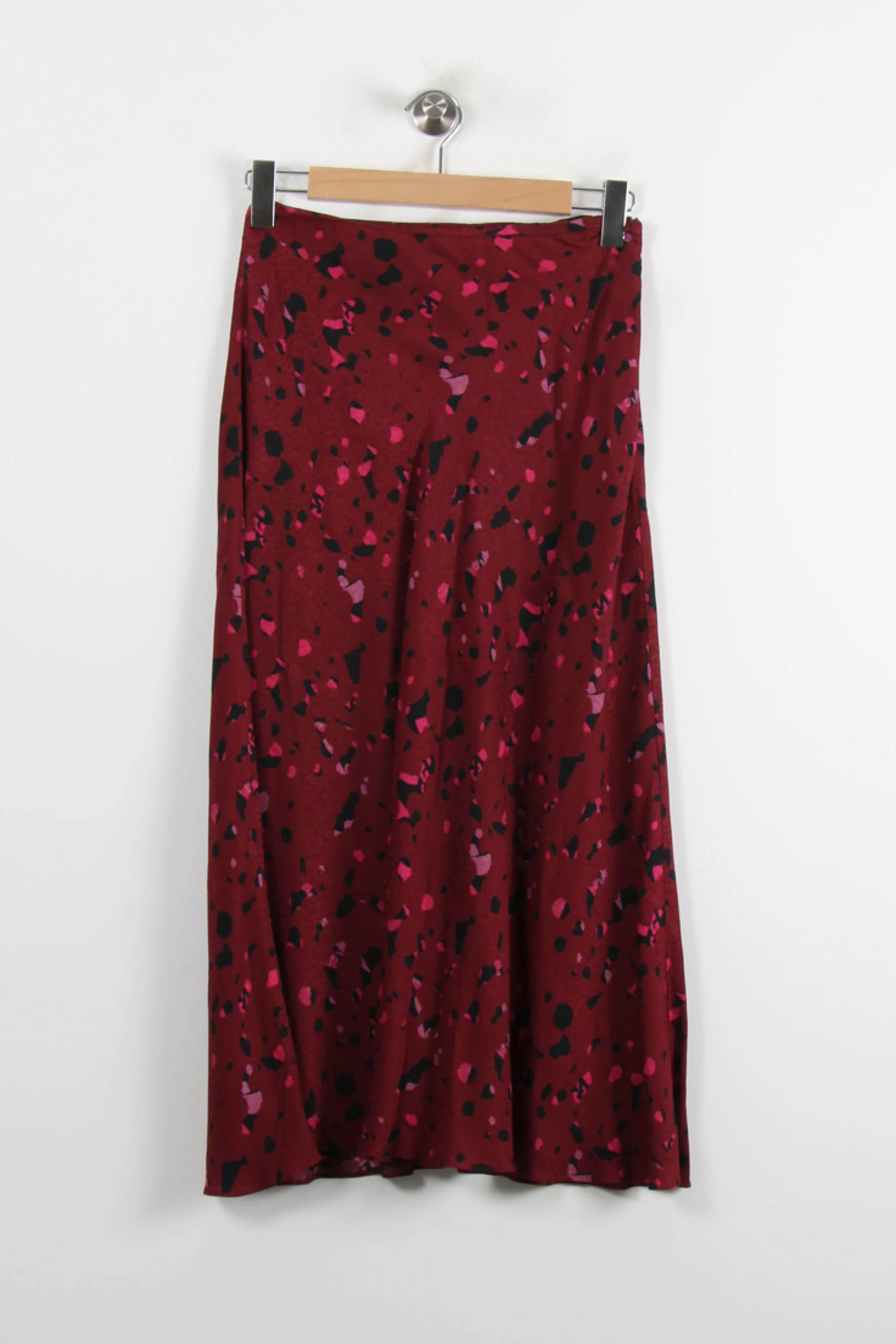 Jupe Midi Bordeaux et Noir - Taille S/36 - Image 2