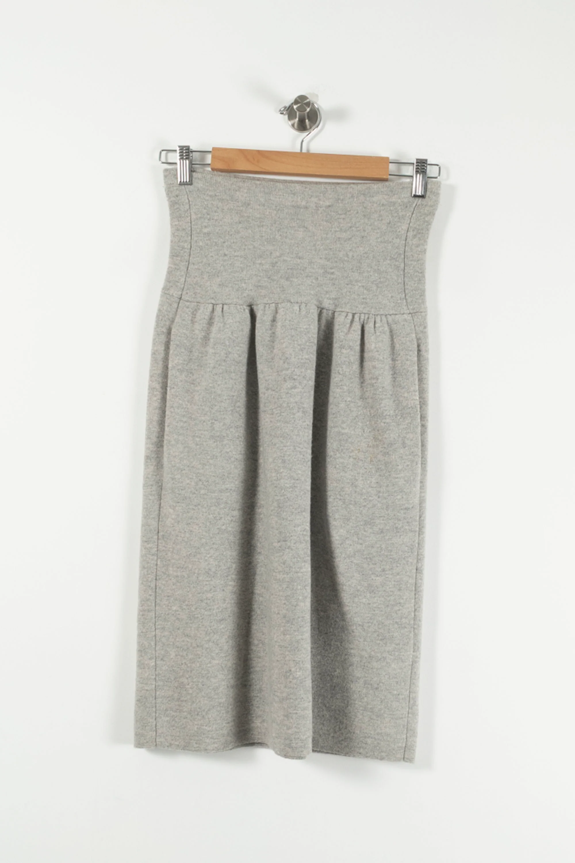 Jupe Midi Grise - Taille XS/34 - Image 2