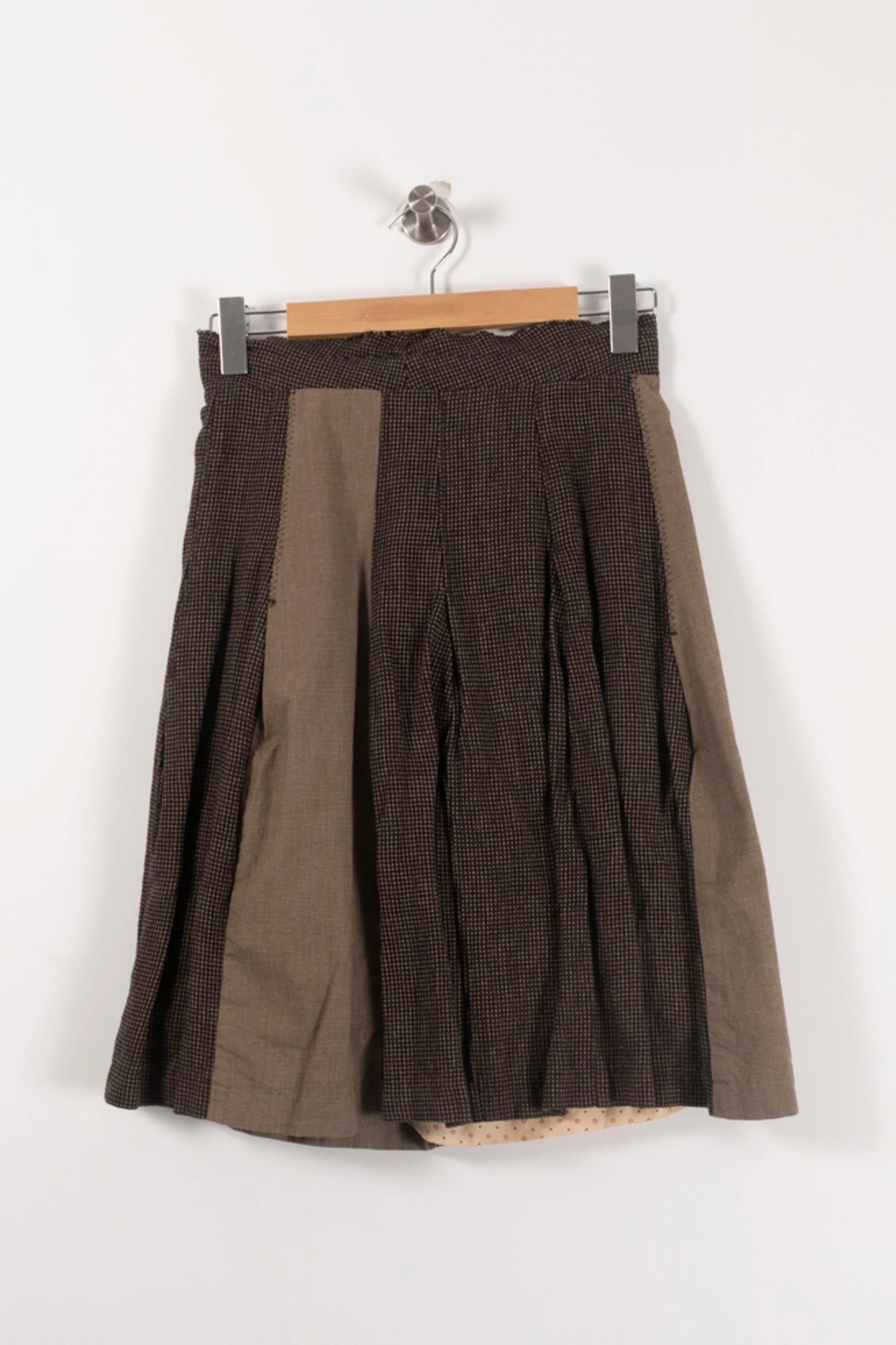 Jupe Midi Marron et Beige - Taille S/36 - Image 4