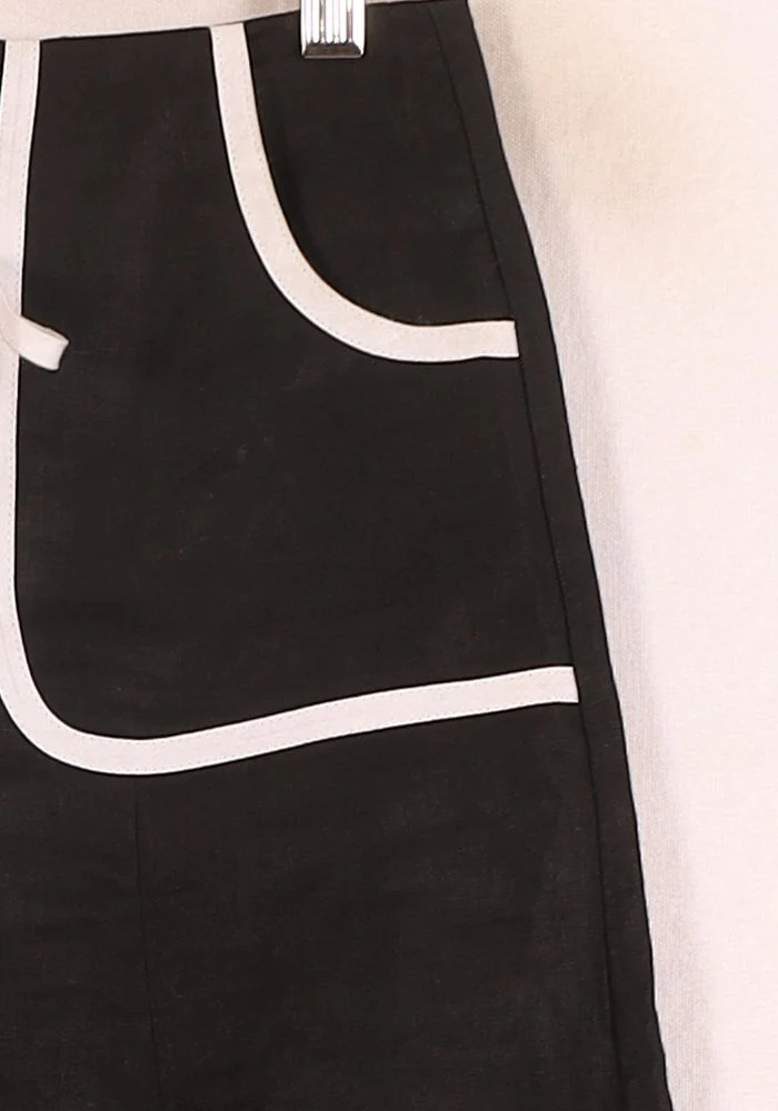 Jupe Midi Noire et Blanche - Taille S/36 - Image 3