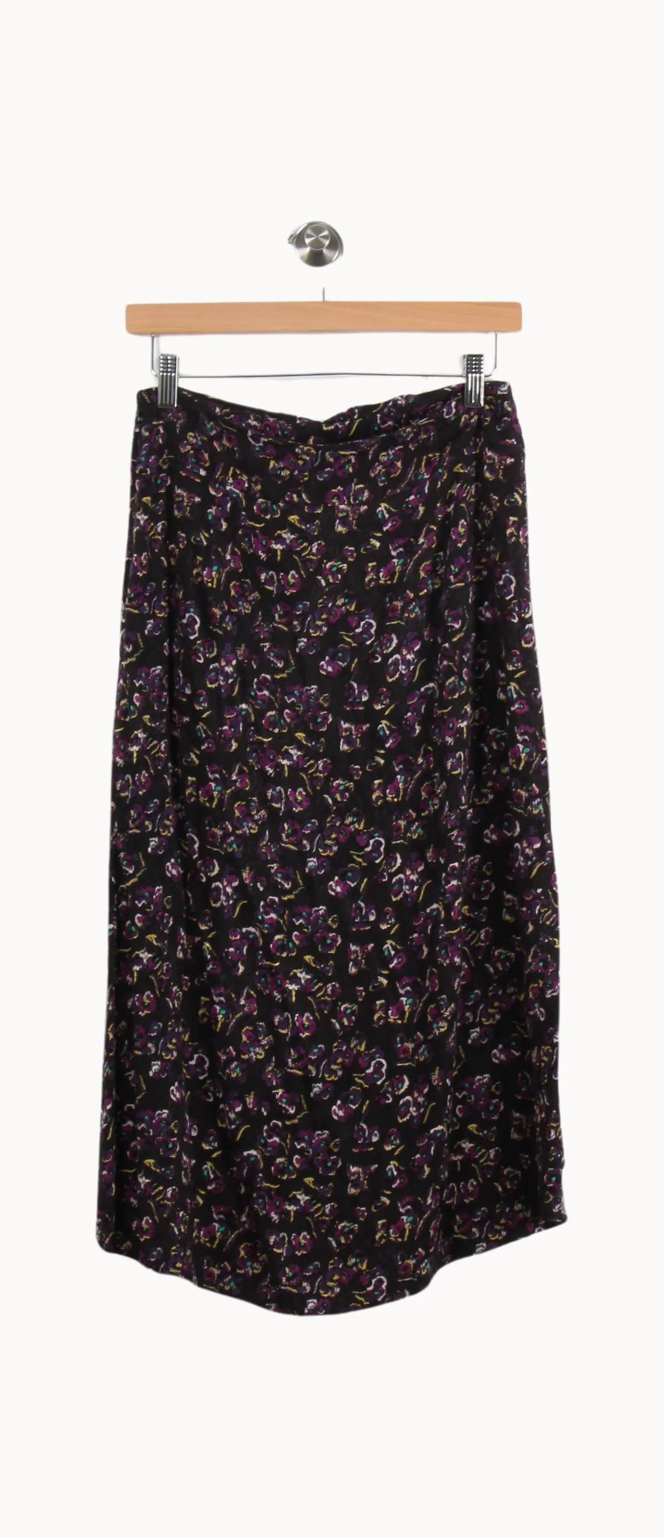 Jupe Midi Noire et Violette - Taille XS/34 - Image 4