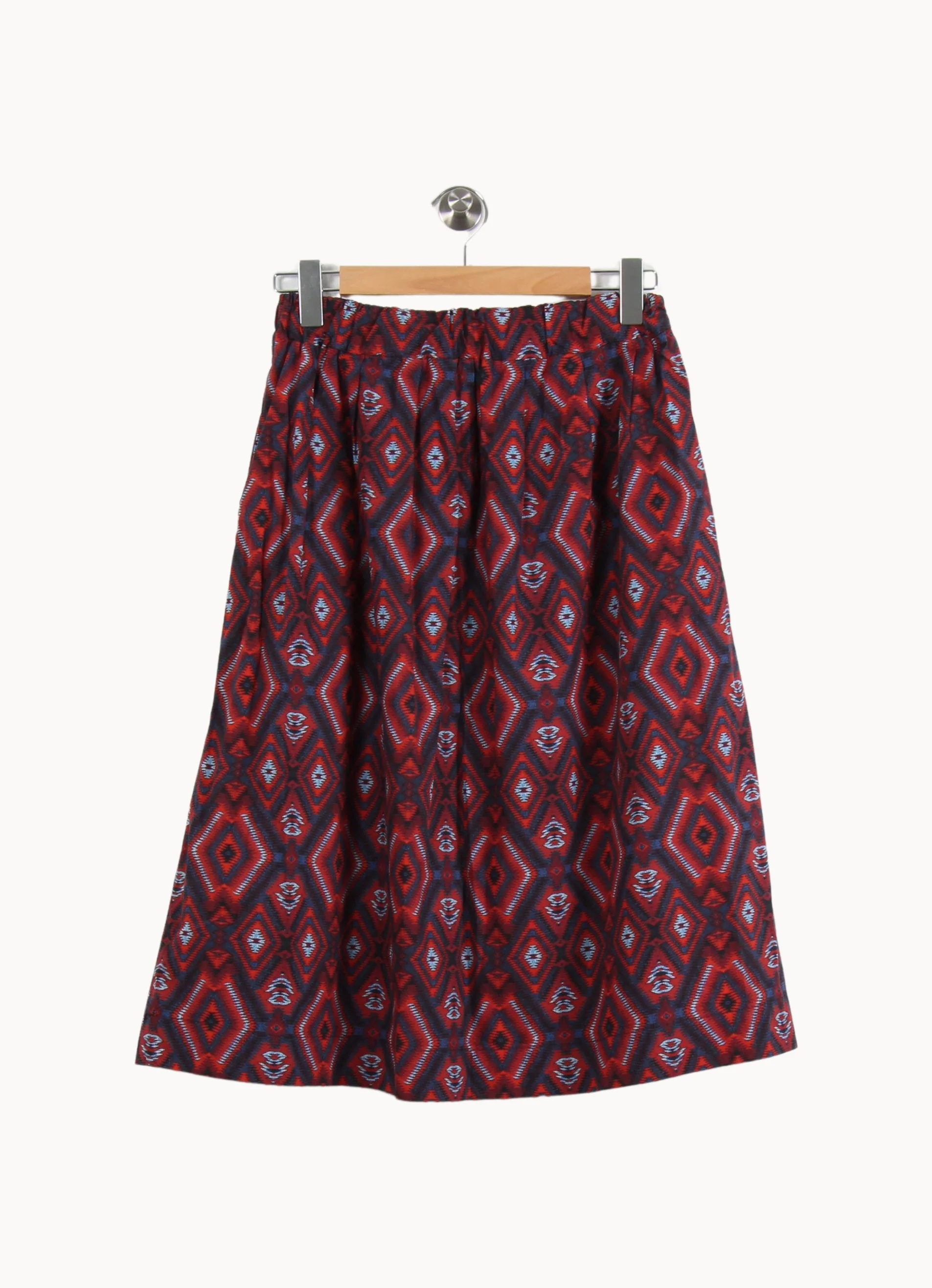 Jupe Midi Rouge et Bleu - Taille M/38 - Image 4