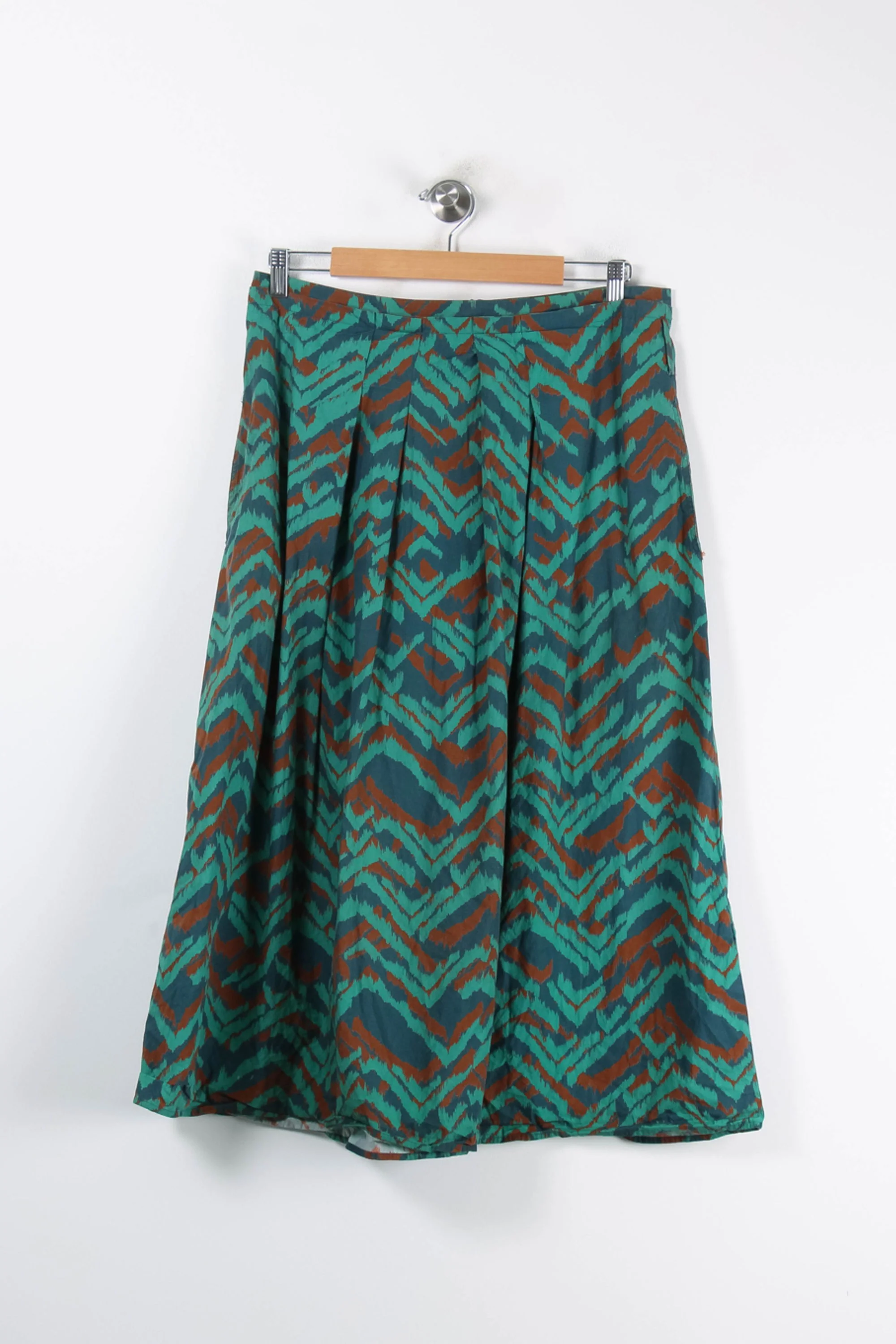 Jupe Midi Vert et Marron - Taille XXL/44 - Image 2