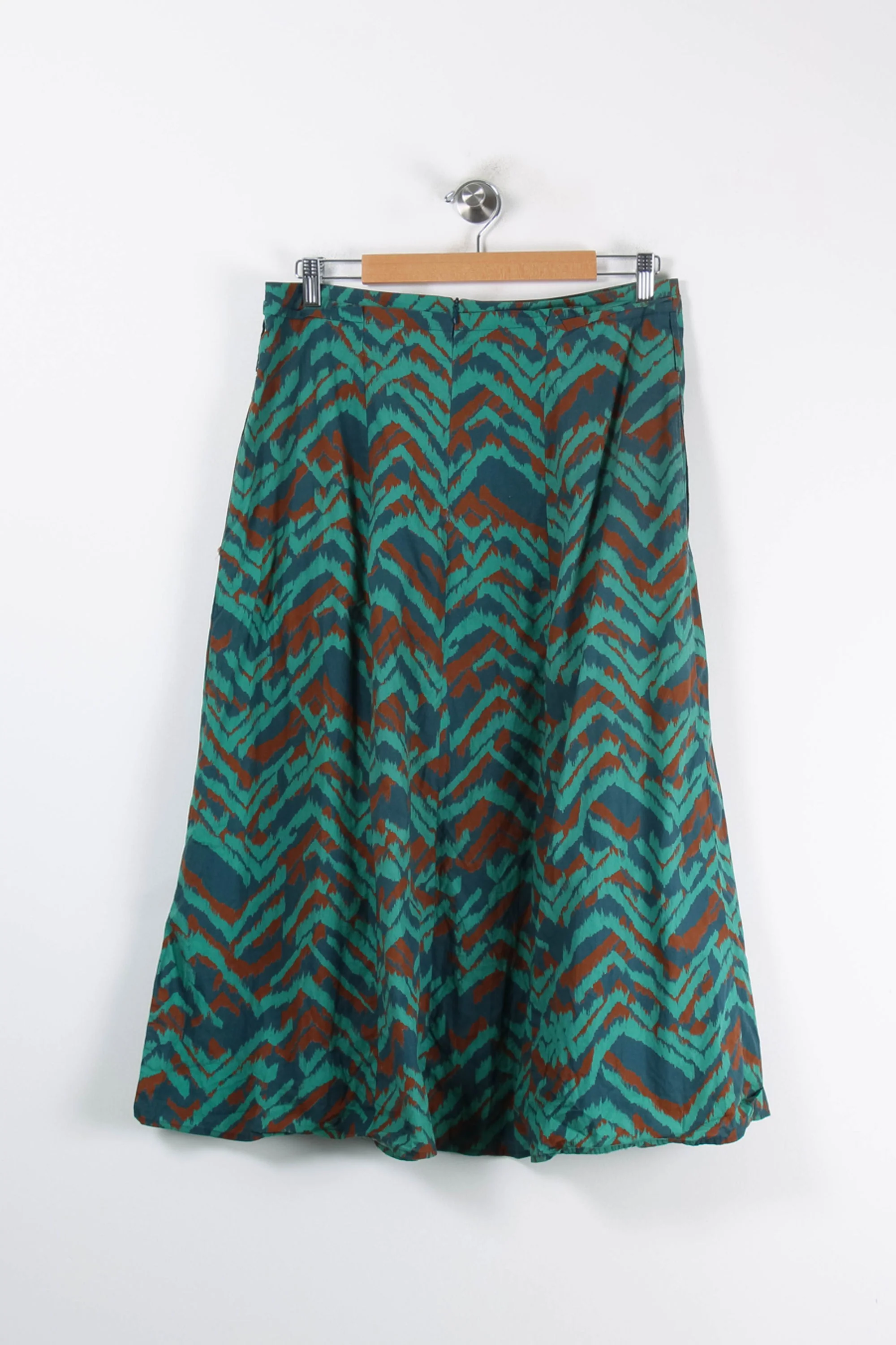 Jupe Midi Vert et Marron - Taille XXL/44 - Image 4