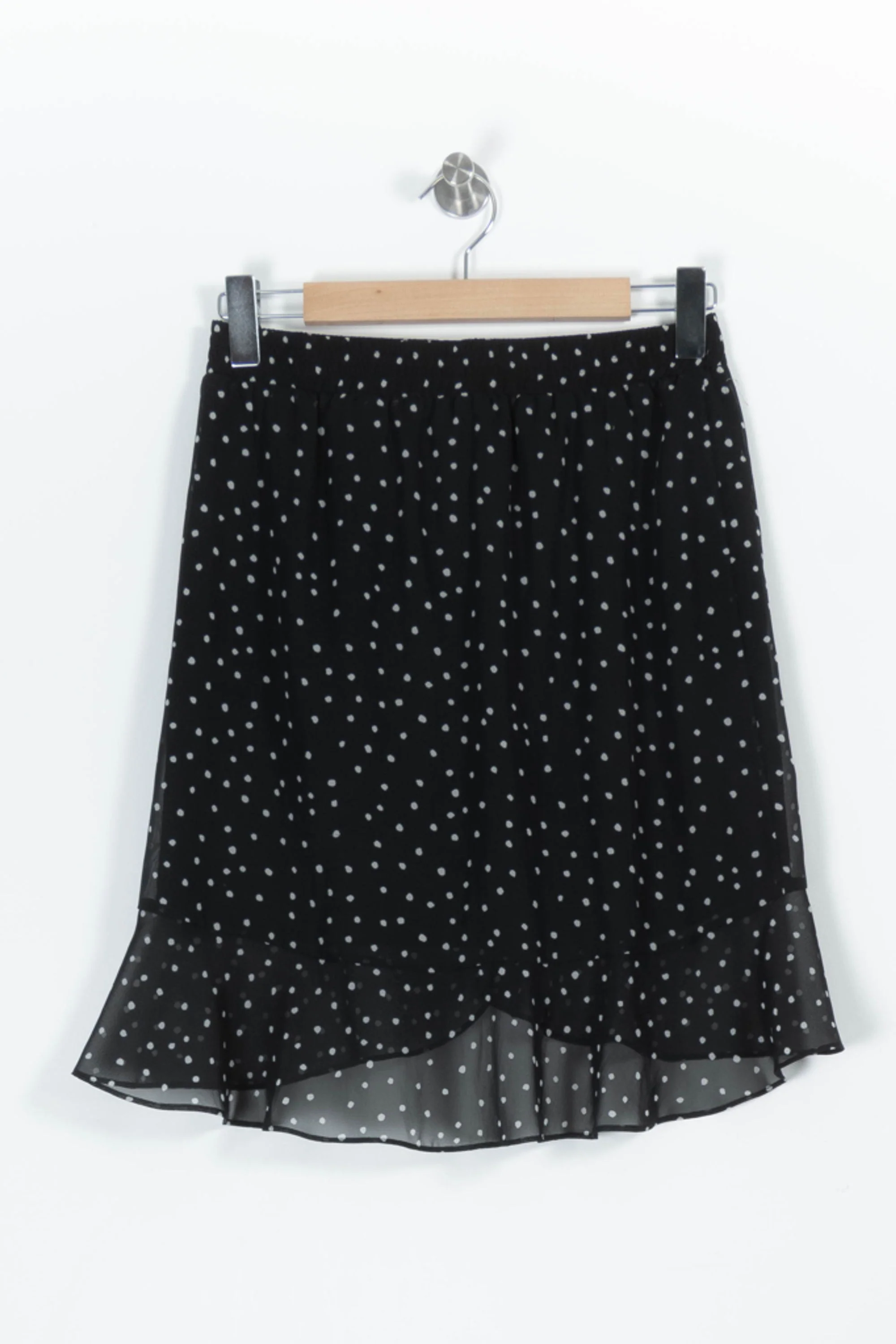 Jupe Noire à Pois Blancs - Taille S/36 - Image 4