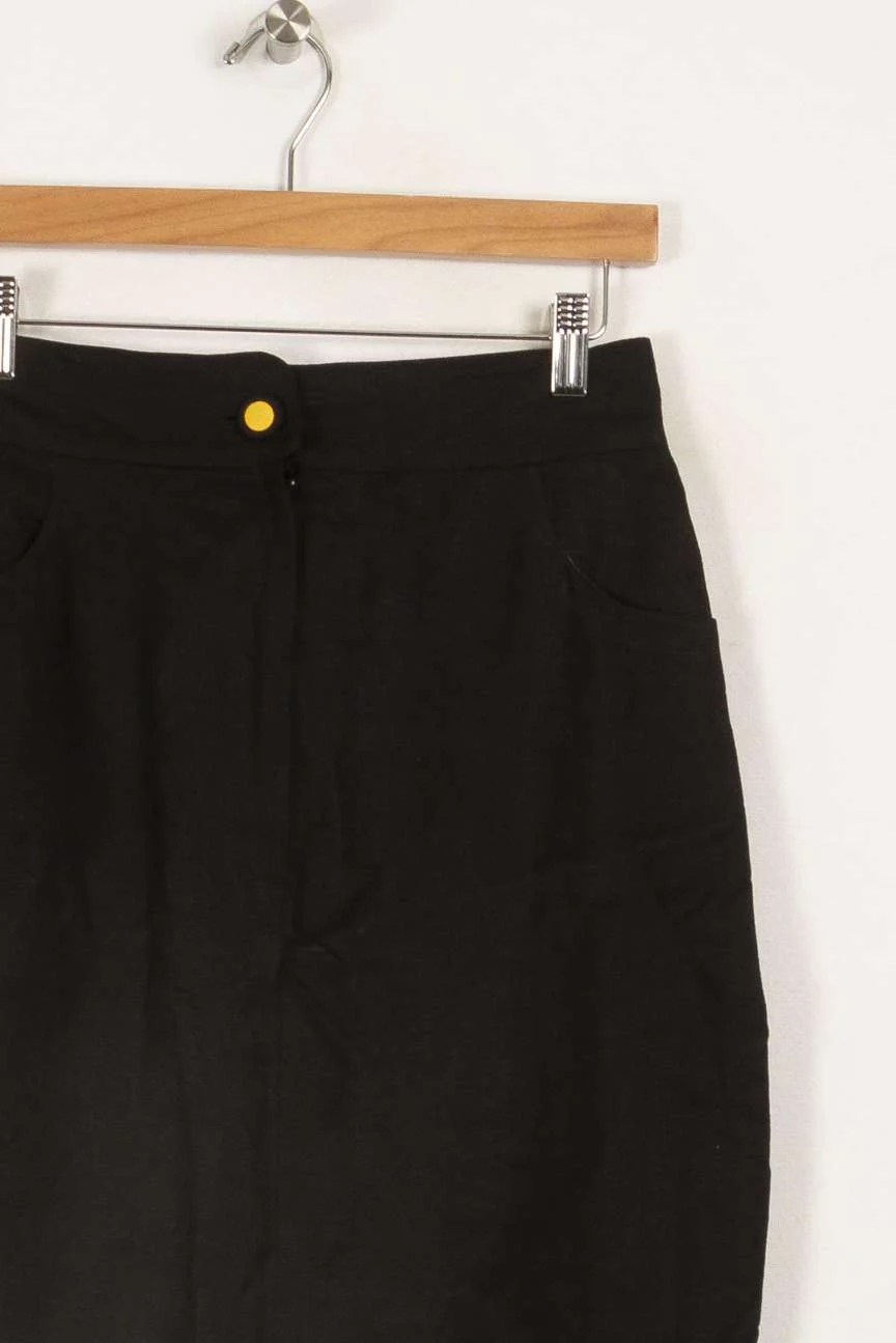 Jupe noire avec détails poches - Taille L/40 - Image 3