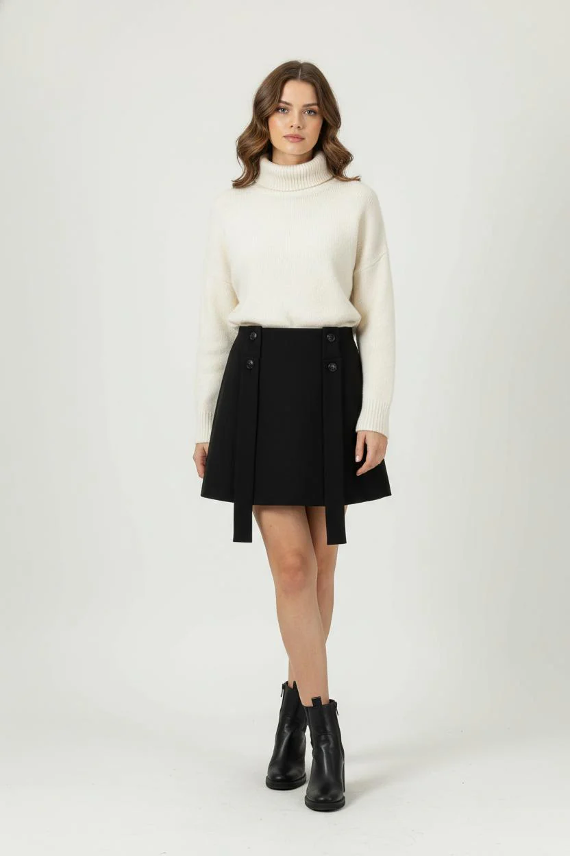 Jupe Patineuse Noire - Taille XS/34