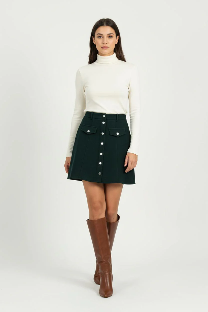 Jupe Patineuse Verte - Taille S/36