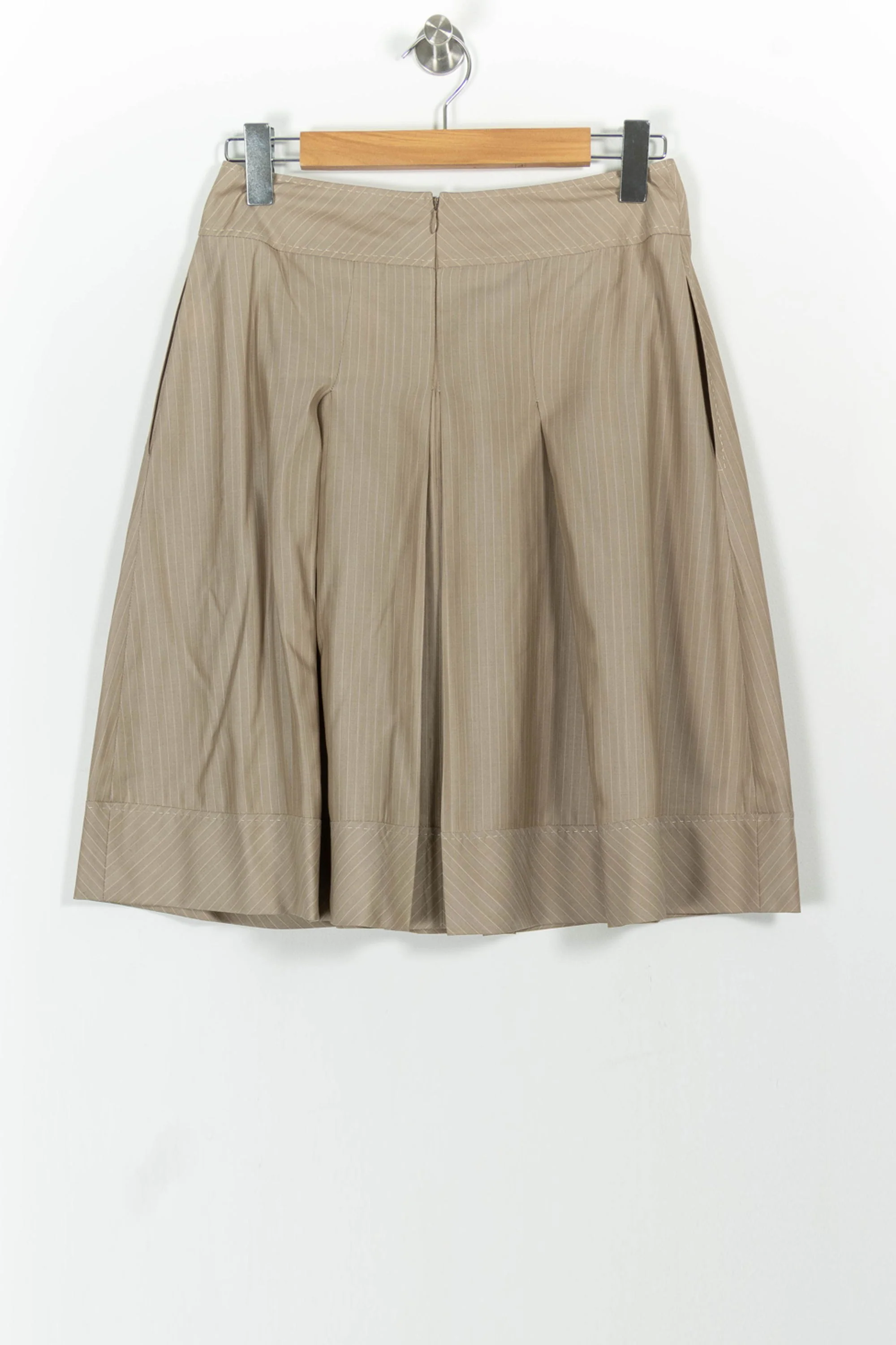 Jupe Plissée Beige - Taille L/40 - Image 4