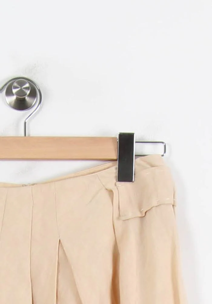 Jupe Plissée Beige - Taille S/36 - Image 3