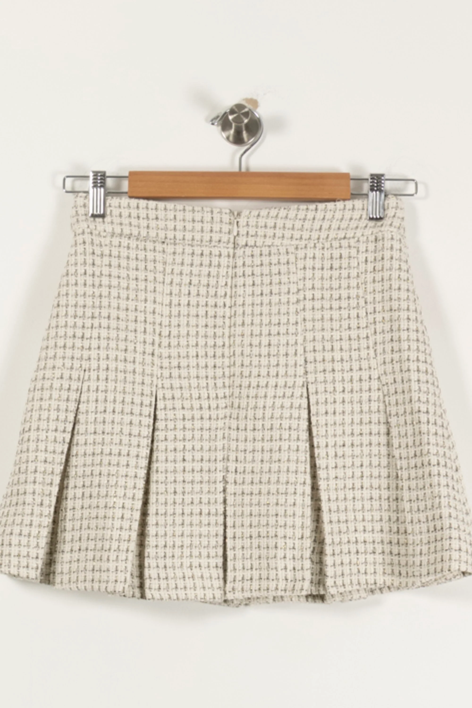 Jupe Plissée Beige - Taille S/36 - Image 4
