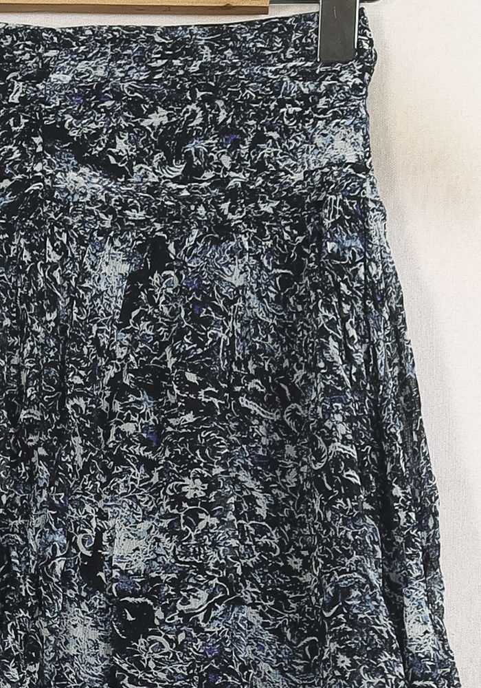 Jupe Plissée Bleue et Blanche - Taille XS/34 - Image 3