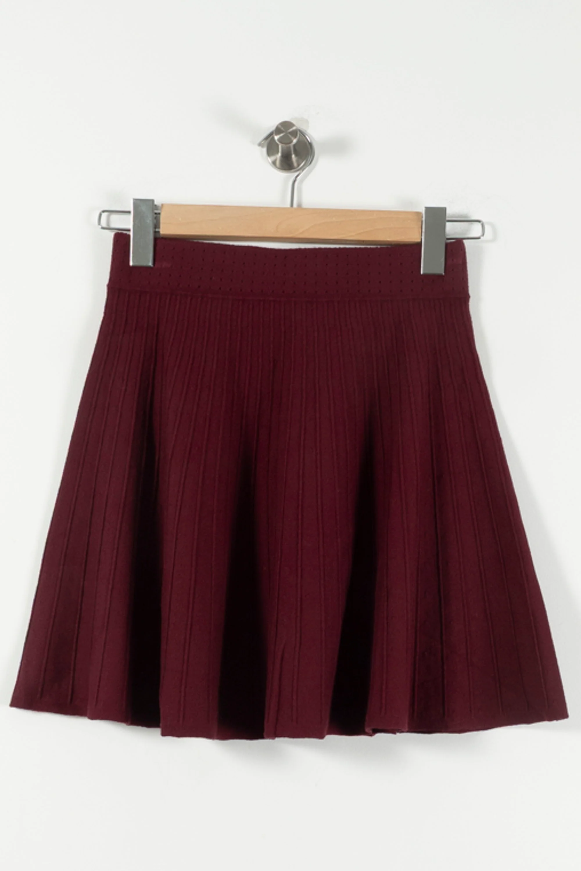 Jupe Plissée Bordeaux - Taille T.U. - Image 2
