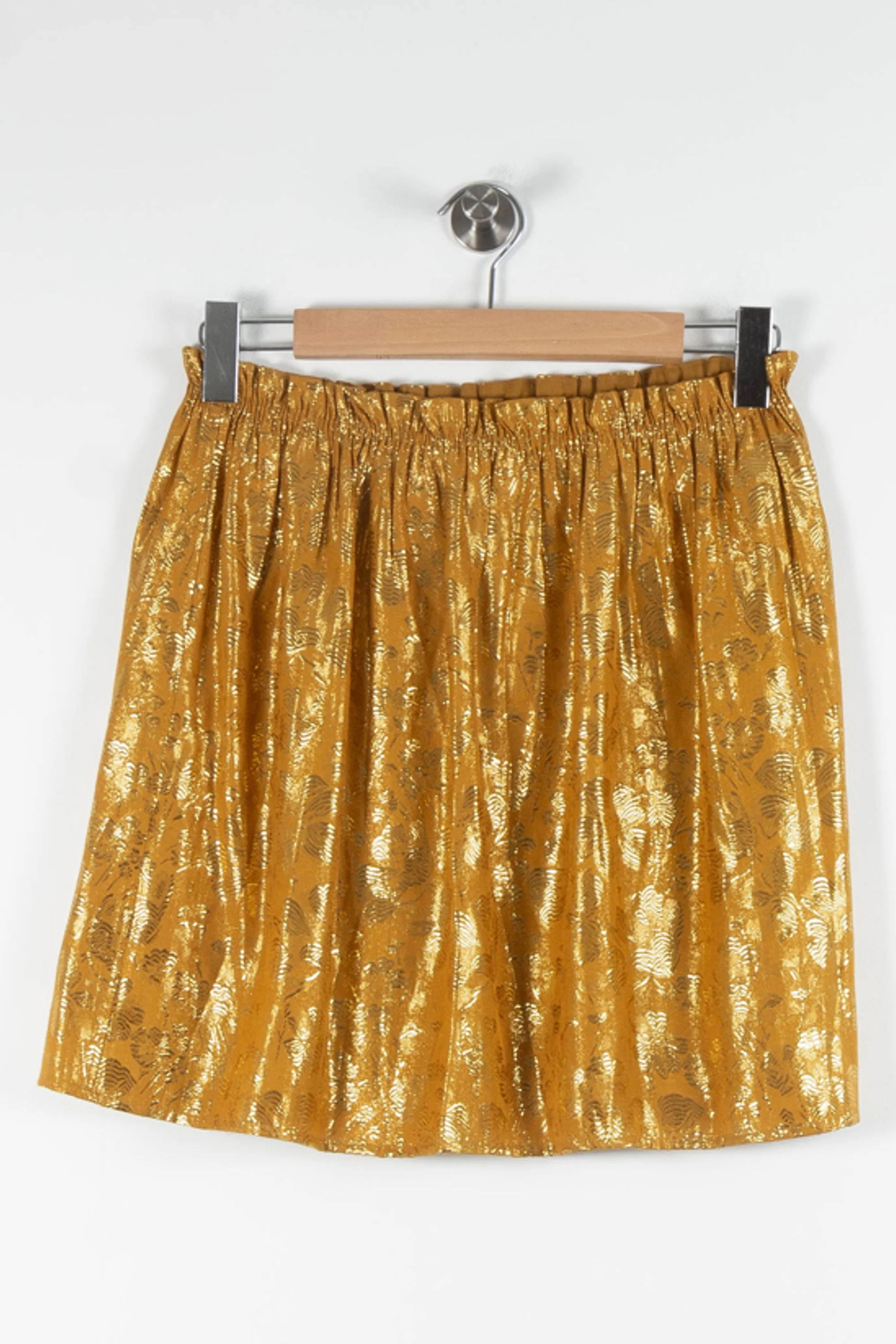 Jupe Plissée Dorée - Taille S/36 - Image 2