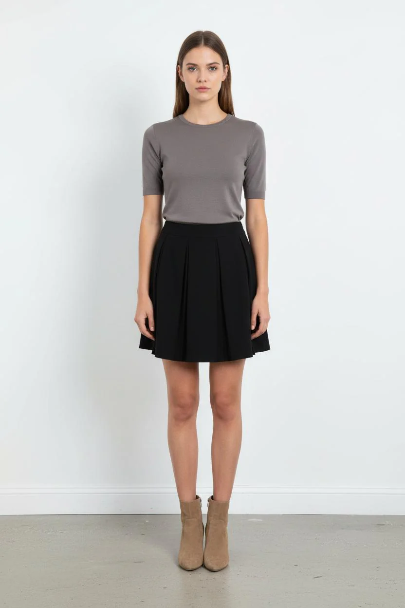 Jupe Plissée Noire - Taille L/40