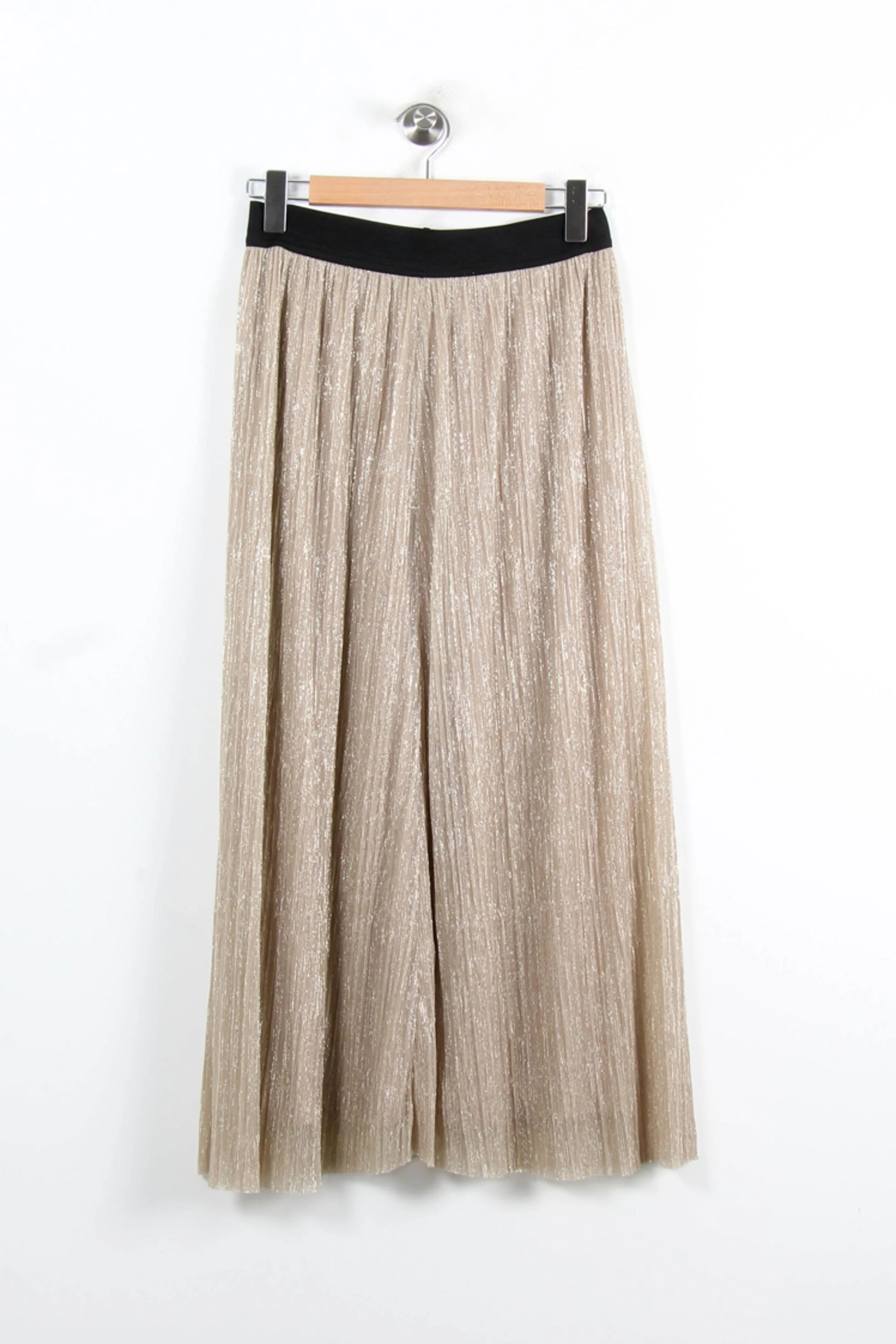 Jupe Plissée Or - Taille L/40 - Image 2