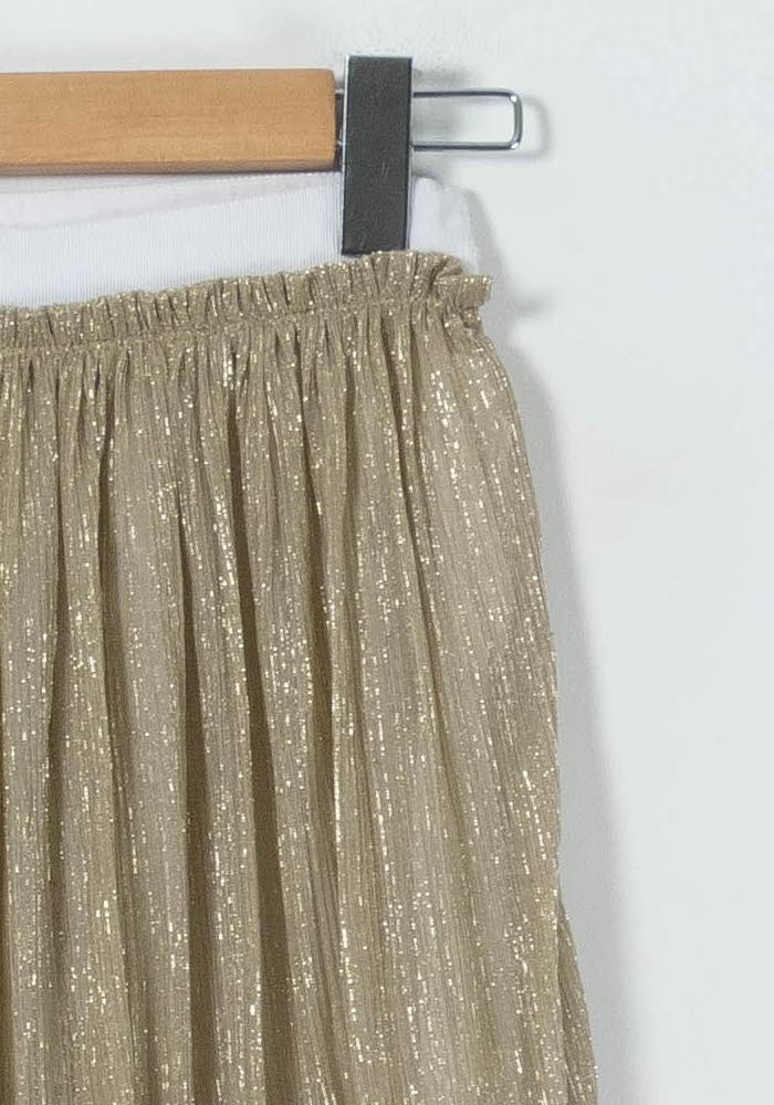 Jupe Plissée Or - Taille S/36 - Image 3