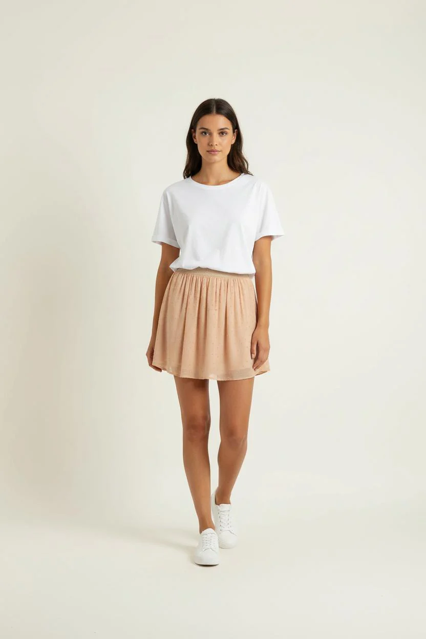 Jupe Plissée Rose - Taille M/38