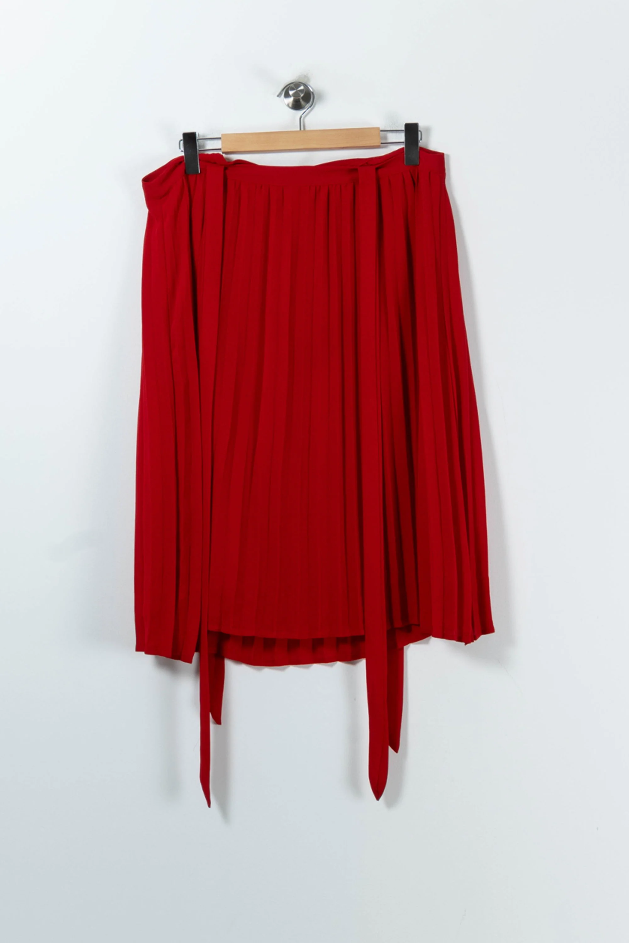 Jupe Plissée Rouge - Taille S/36 - Image 4